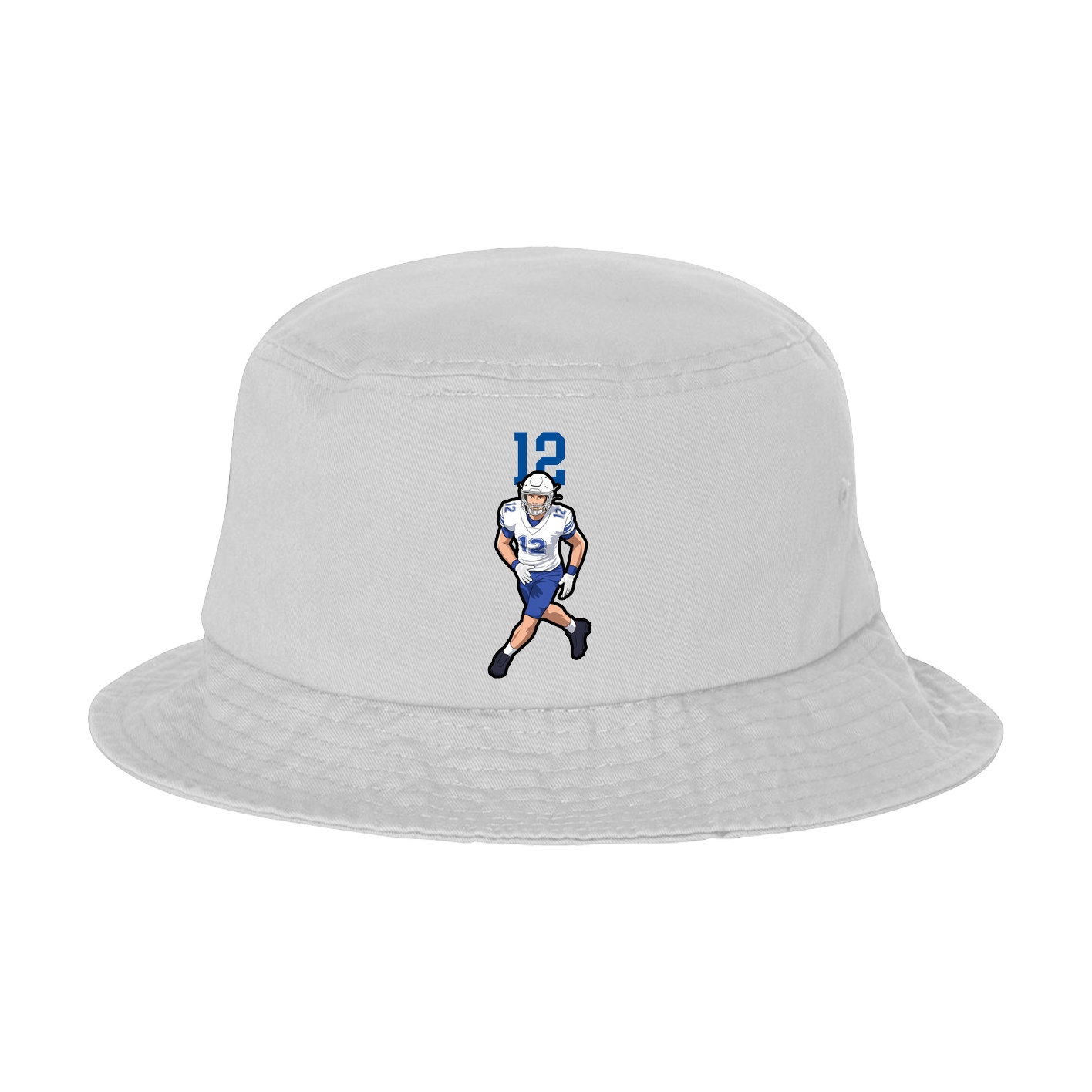 Bucket Cap — Number Top in White