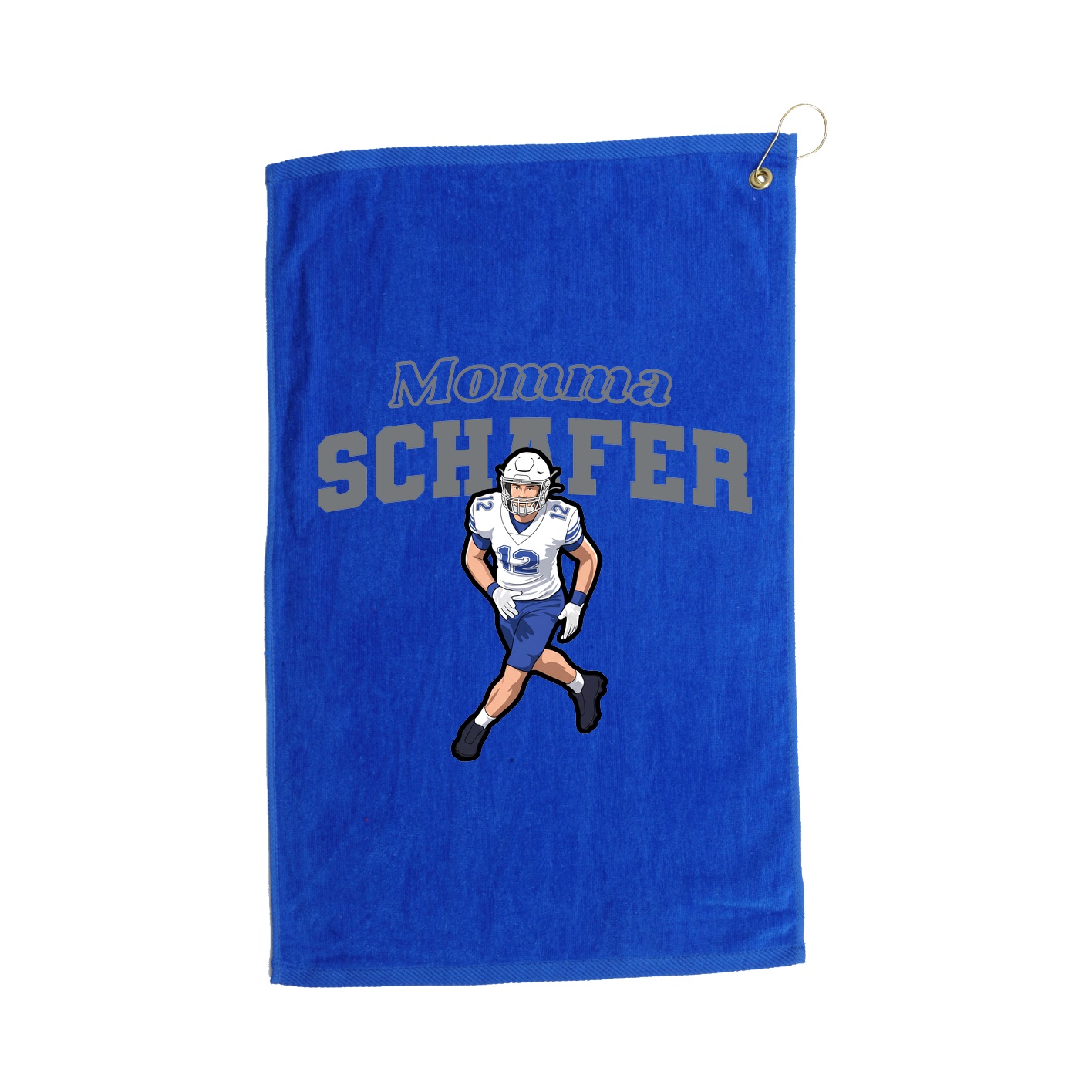 Golf Towel — Mothers Day Block in Royal