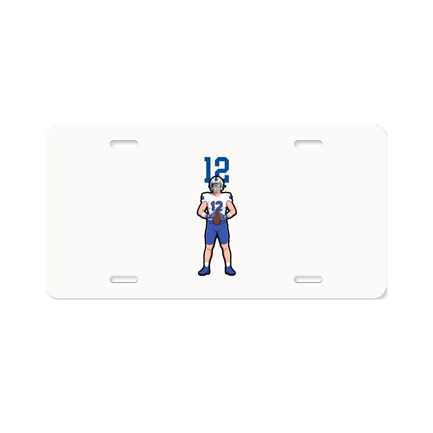 License Plate — Number Top in Classic