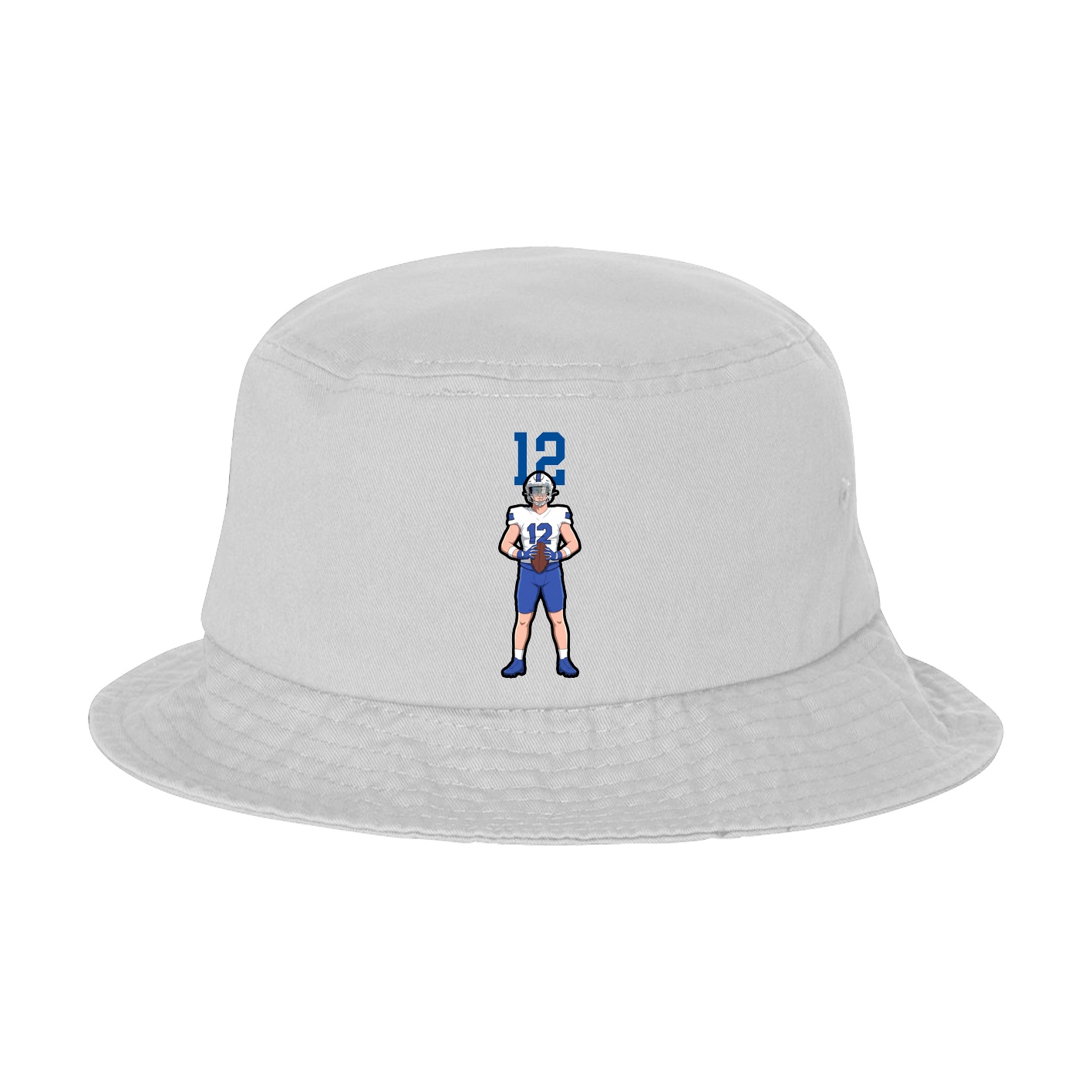Bucket Cap — Number Top in White