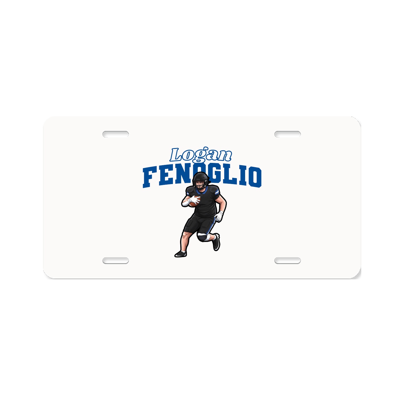 License Plate — Name Arch in Classic