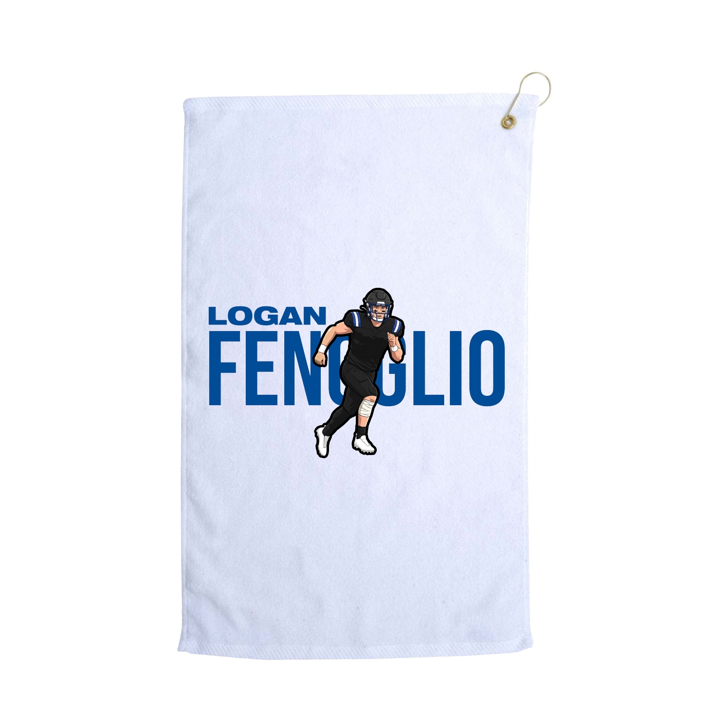 Golf Towel — Player Name in White
