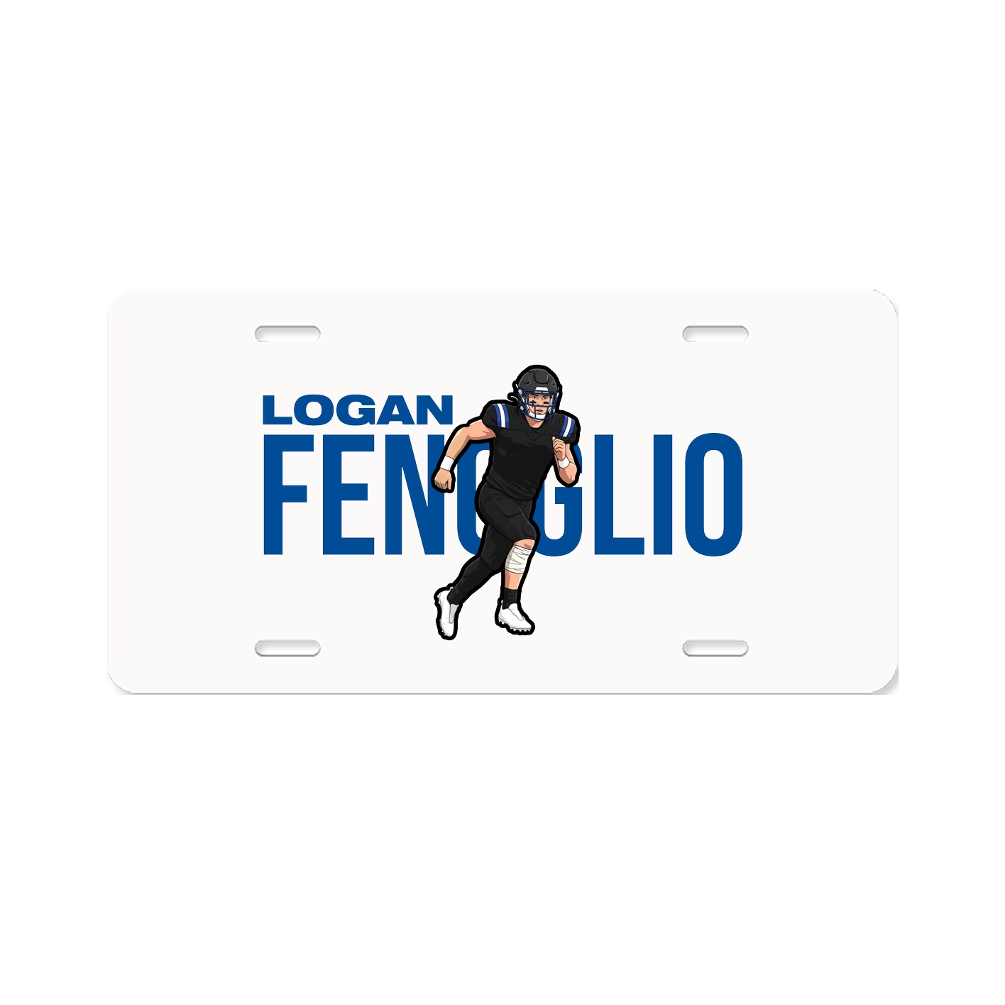 License Plate — Player Name in Classic