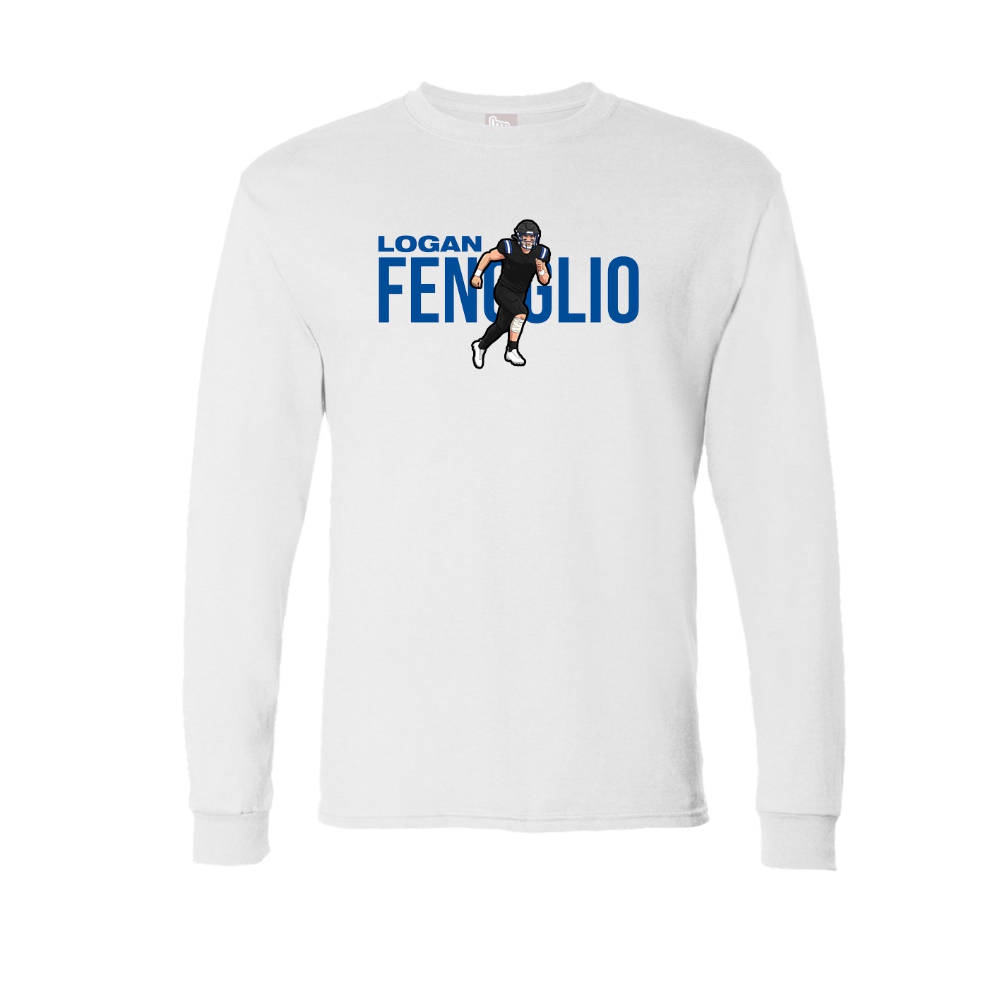 Long Sleeve Tee — Player Name in White