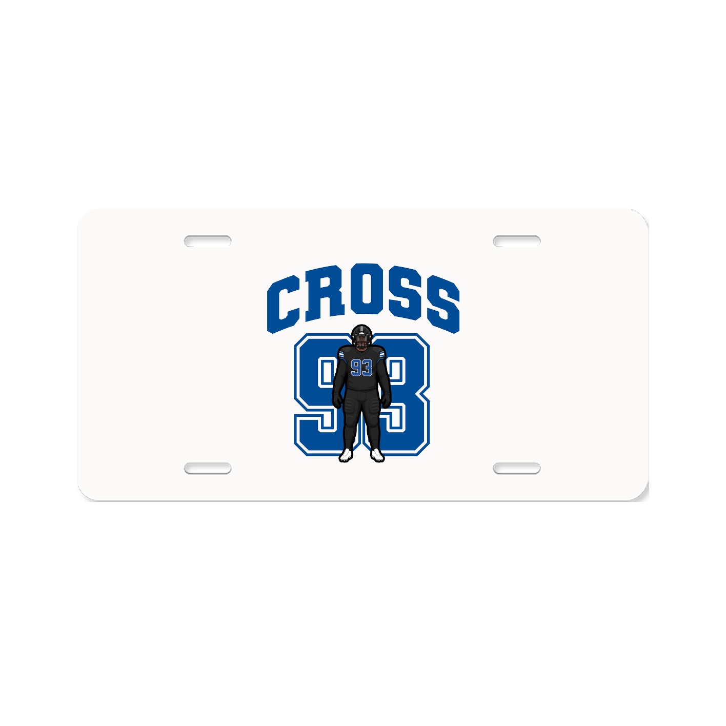 License Plate — Number in Classic