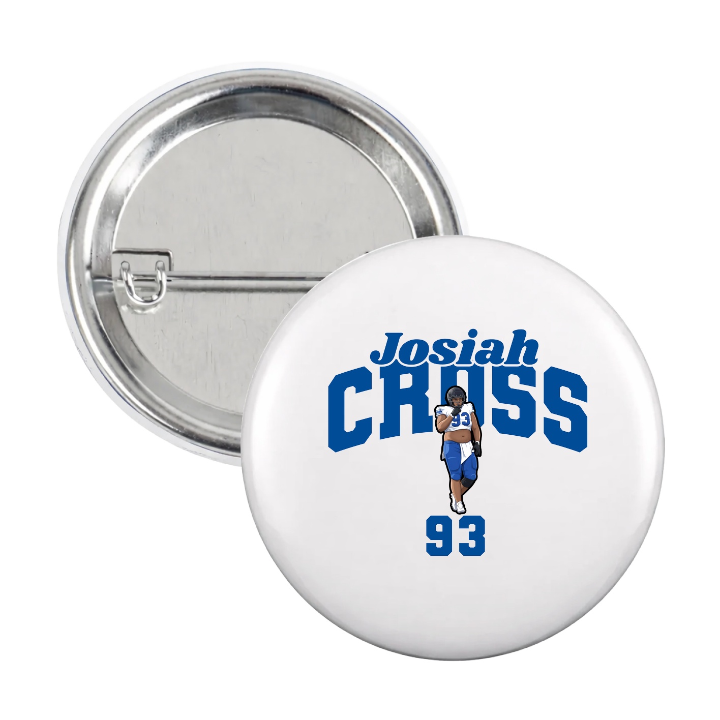 Game Day Button — Signature Arch in White