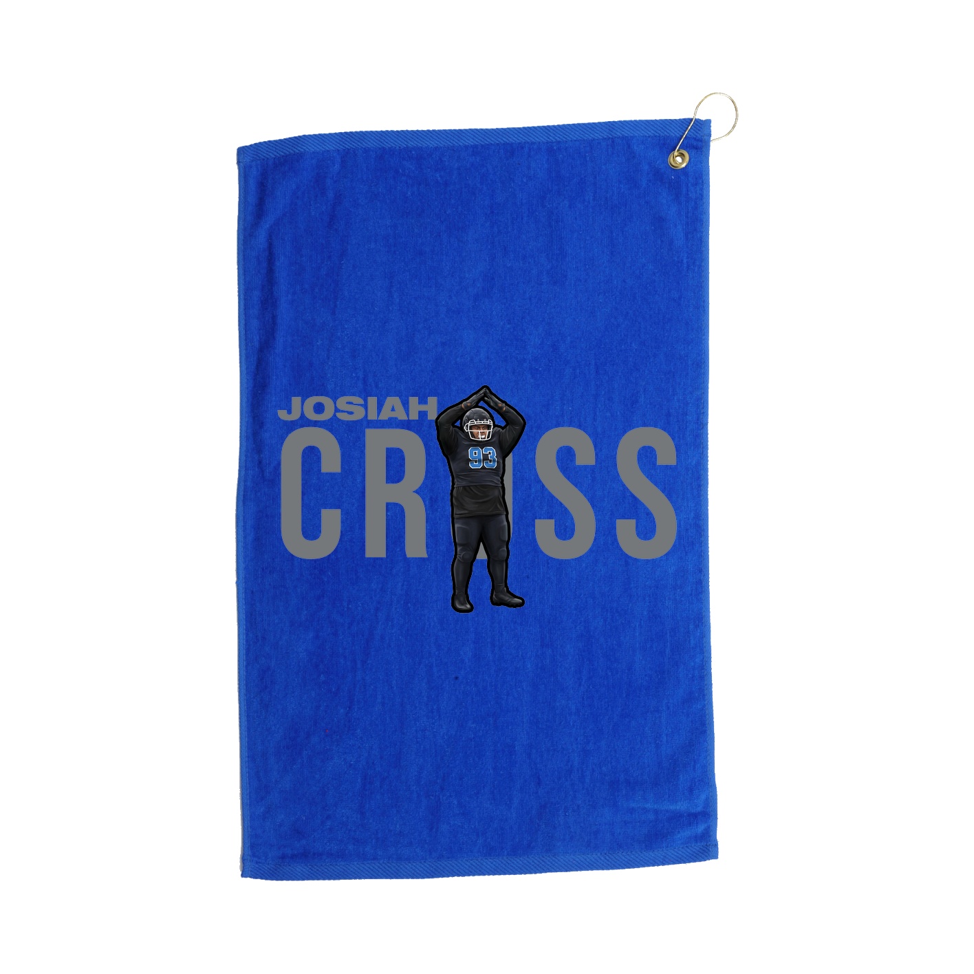 Golf Towel — Player Name in Royal