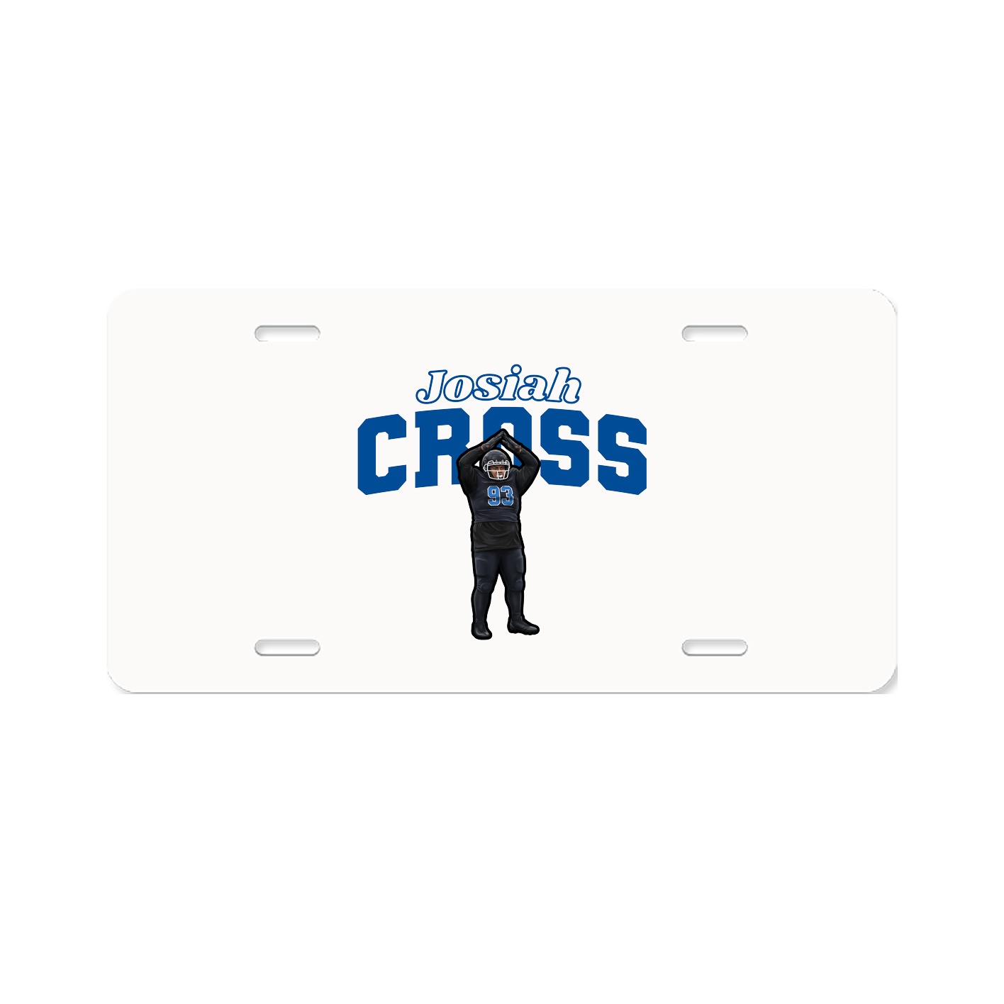 License Plate — Name Arch in Classic