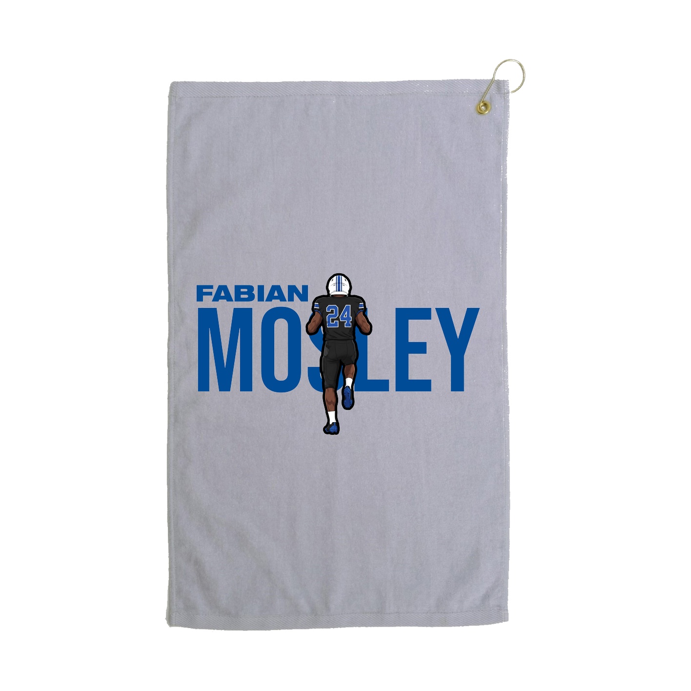 Golf Towel — Player Name in Grey