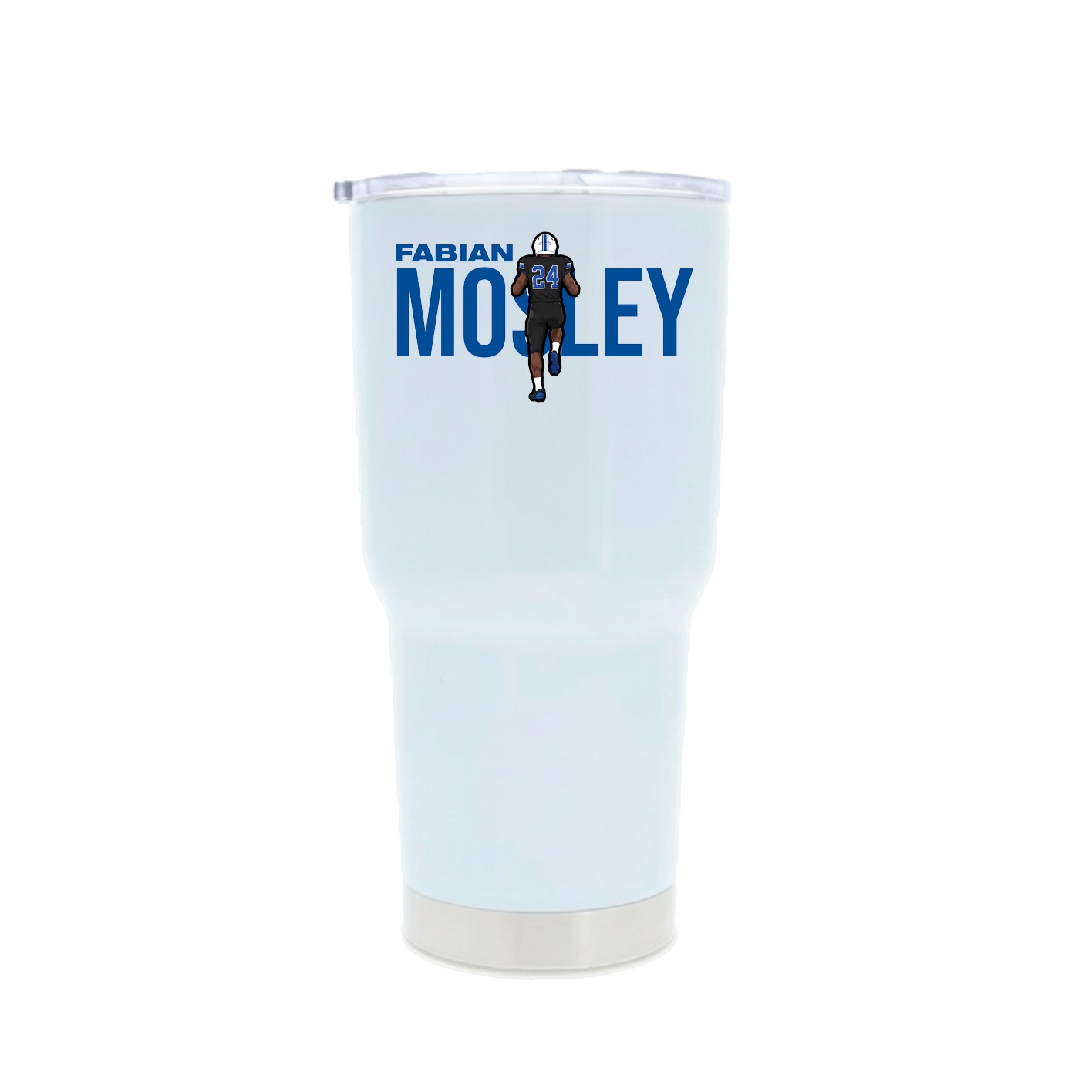 30oz Stainless Steel Tumbler — Player Name in White