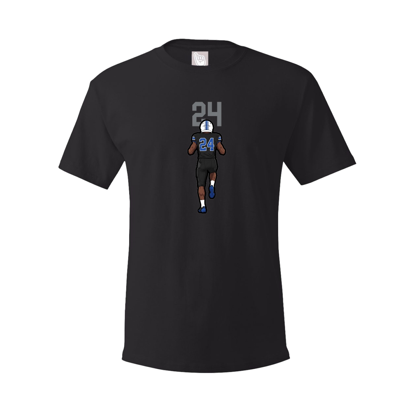 Youth Tee — Number Top in Black