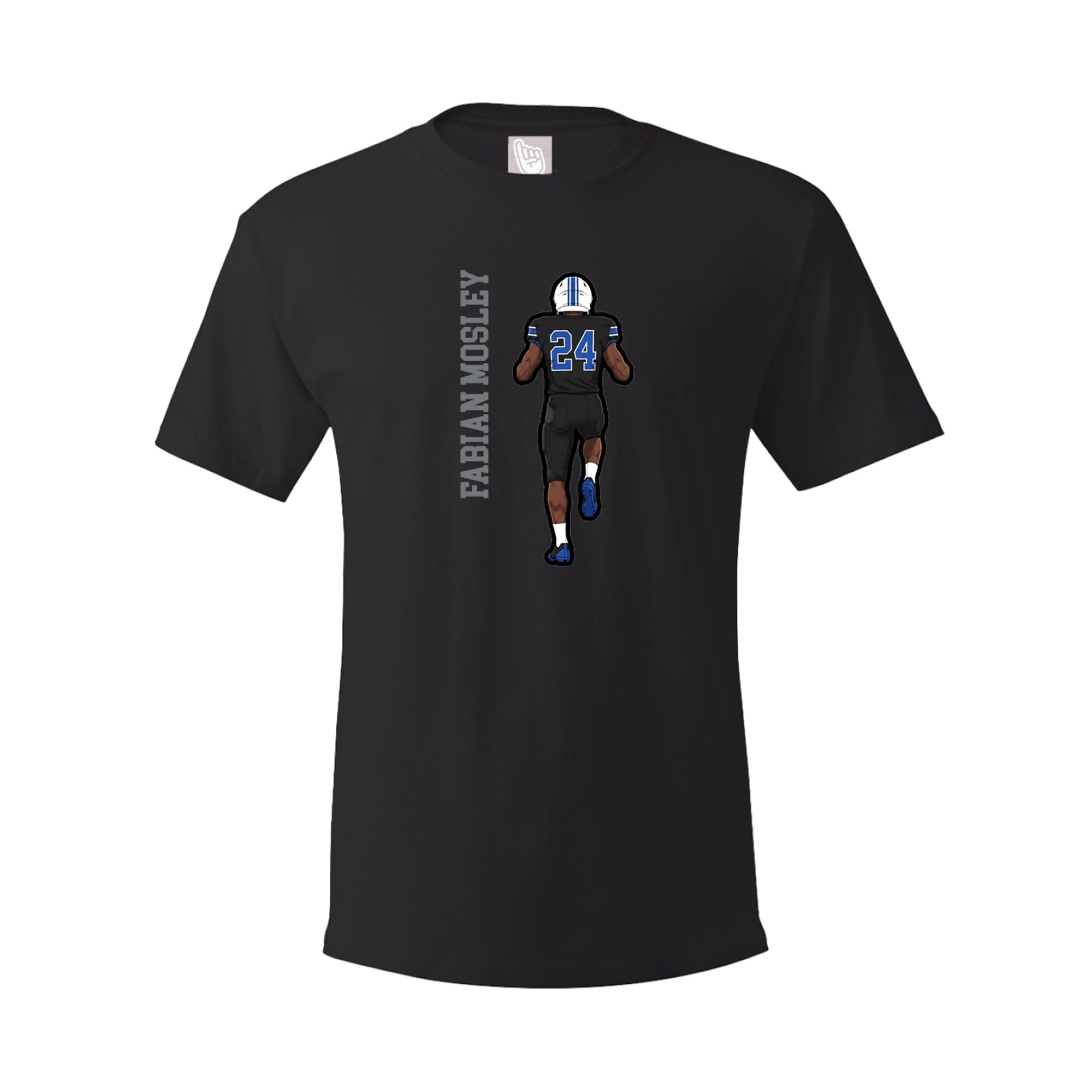 Tee — Name Vertical in Black