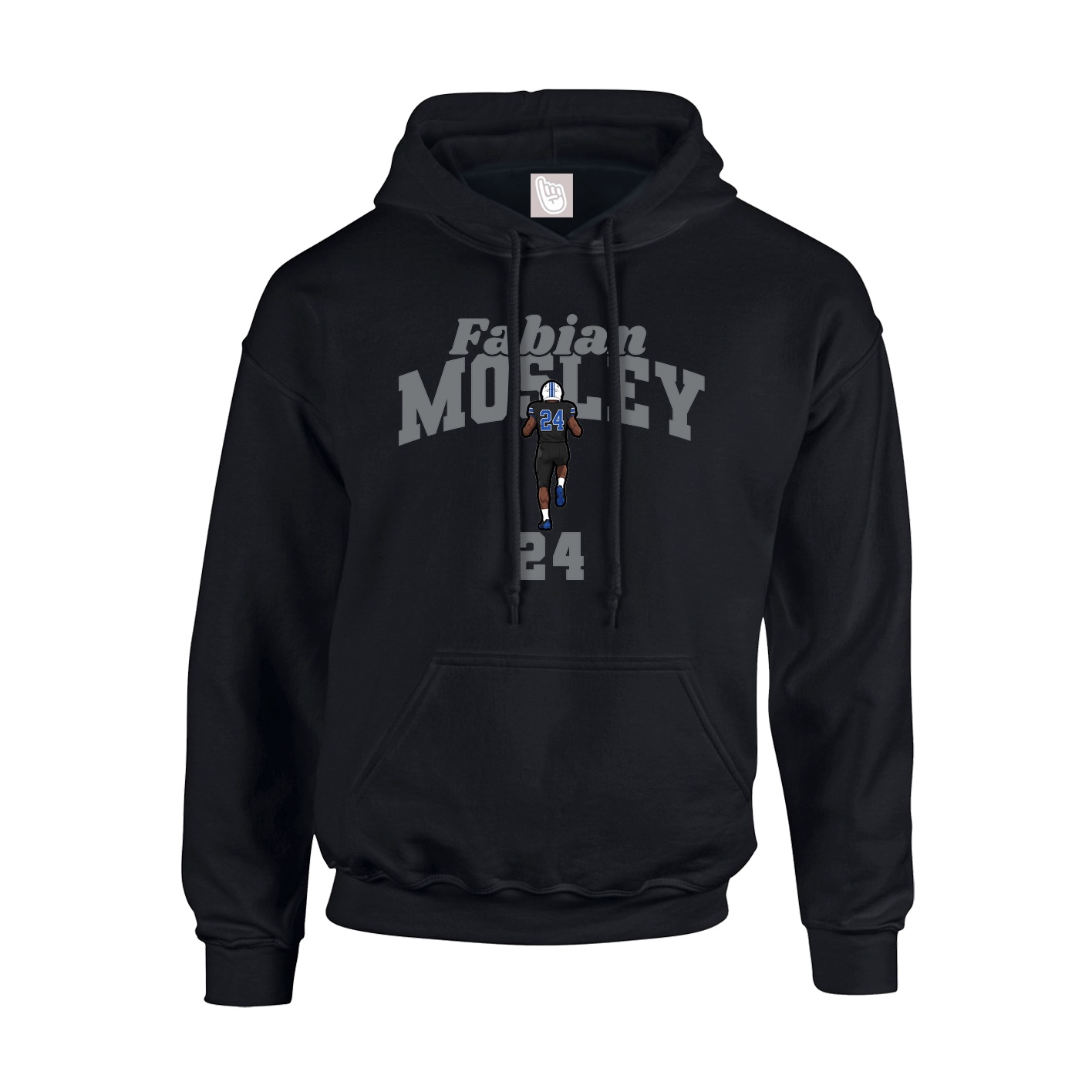Youth Hoodie — Signature Arch in Black