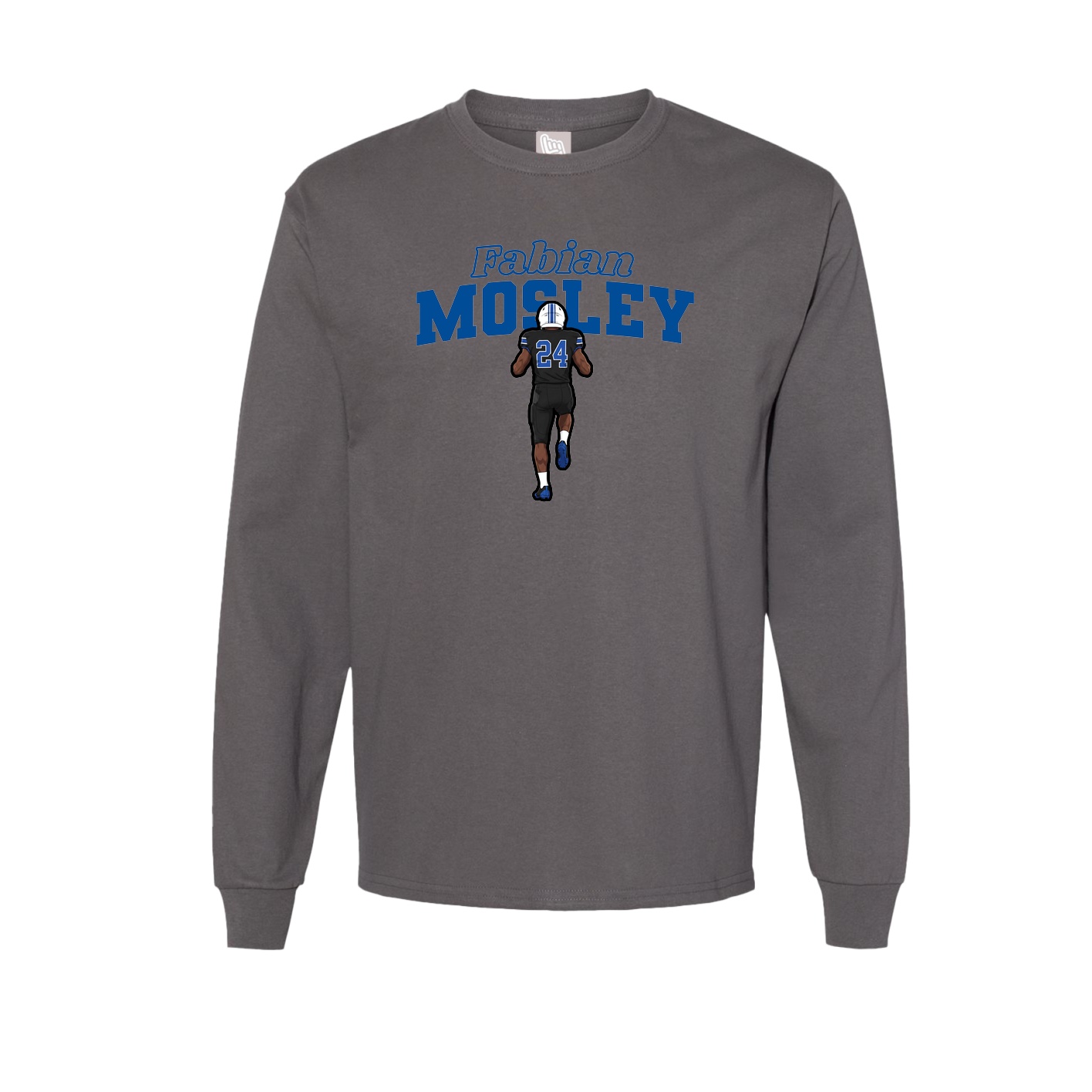 Long Sleeve Tee — Name Arch in Grey