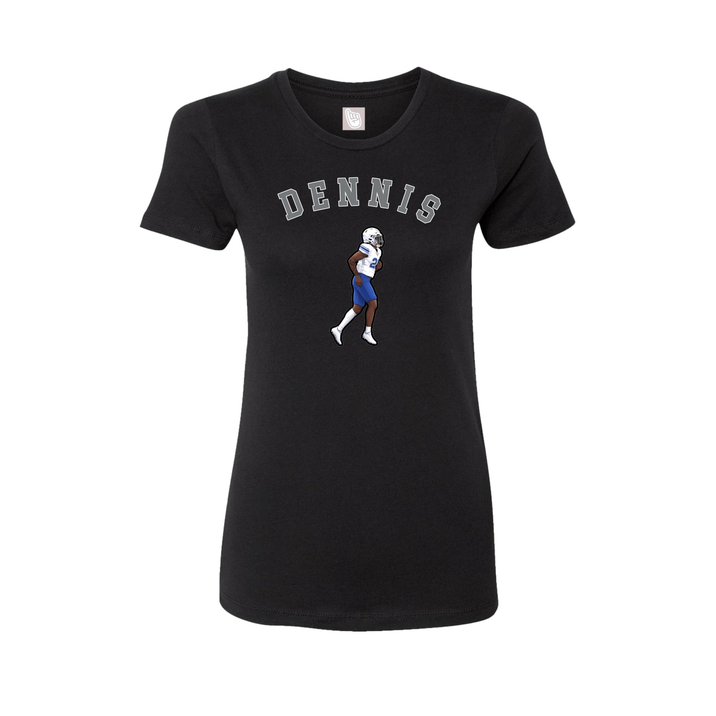 Fitted Women's Tee — Shirsey Arch in Black