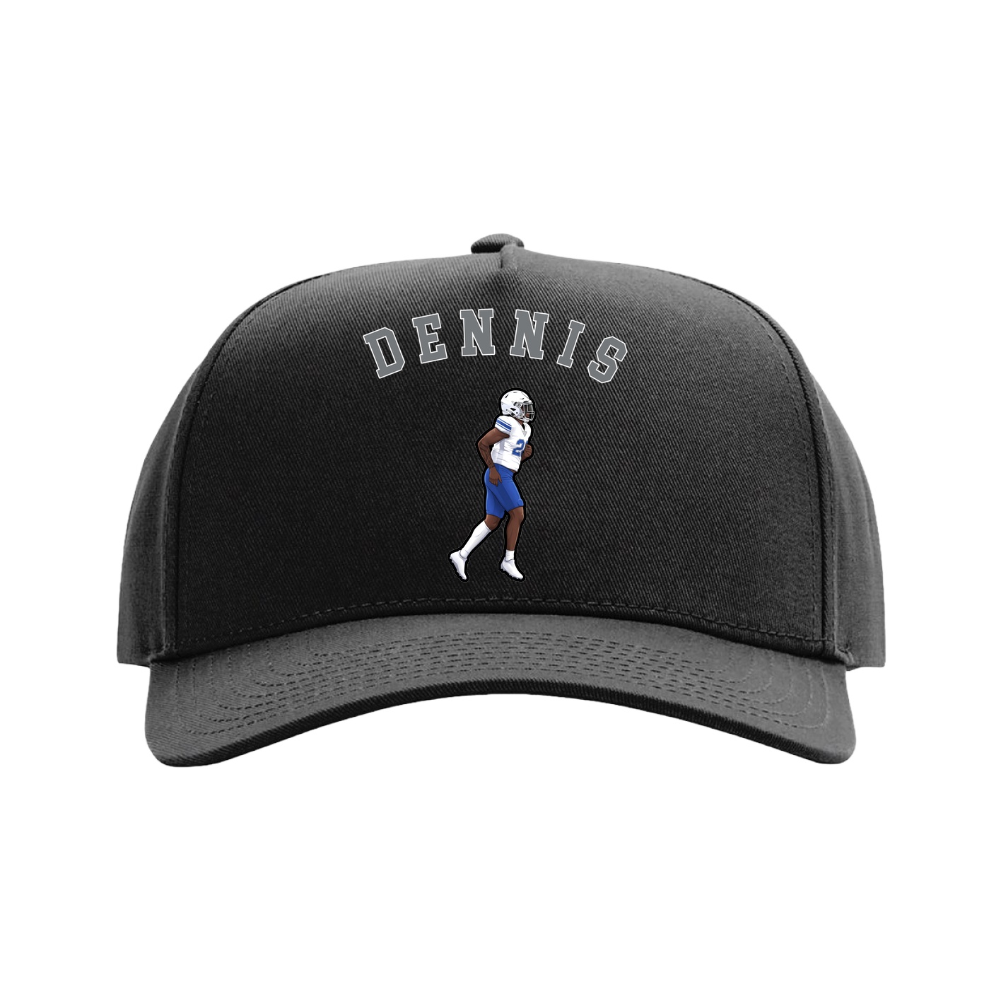 Full Fabric Five-Panel Champ Cap — Shirsey Arch in Black