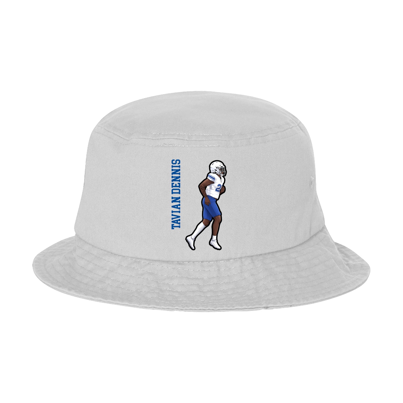 Bucket Cap — Name Vertical in White