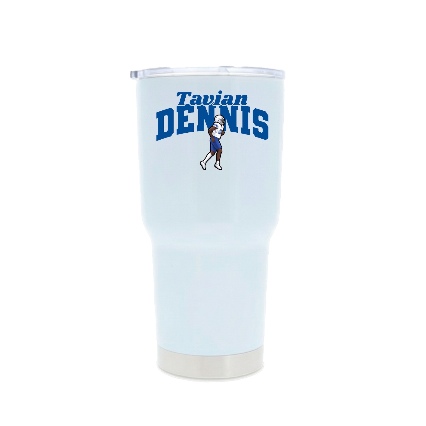 30oz Stainless Steel Tumbler — Signature Arch in White