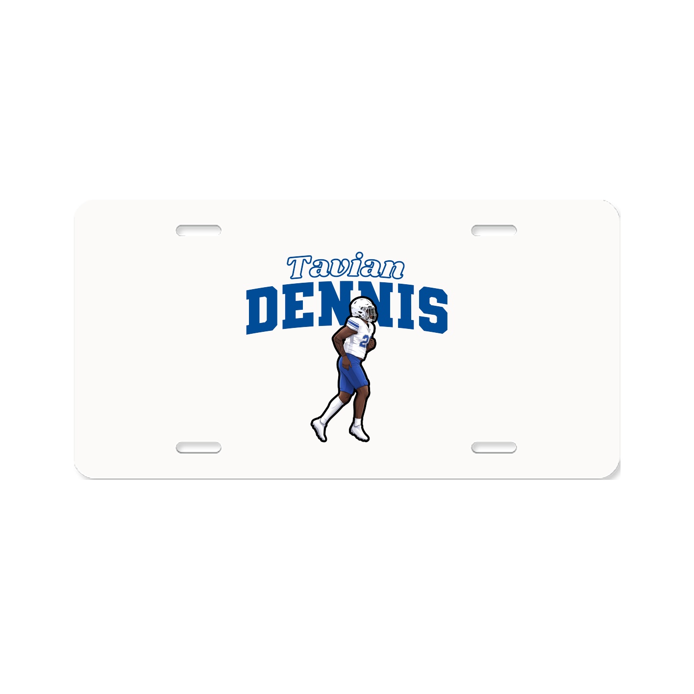 License Plate — Name Arch in Classic