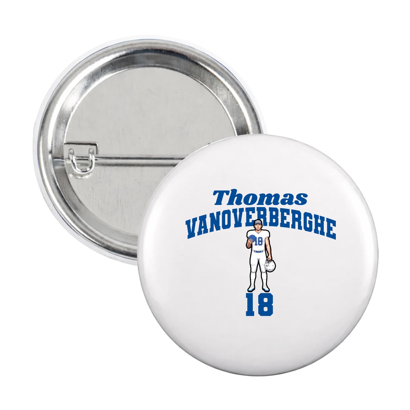 Game Day Button — Signature Arch in White