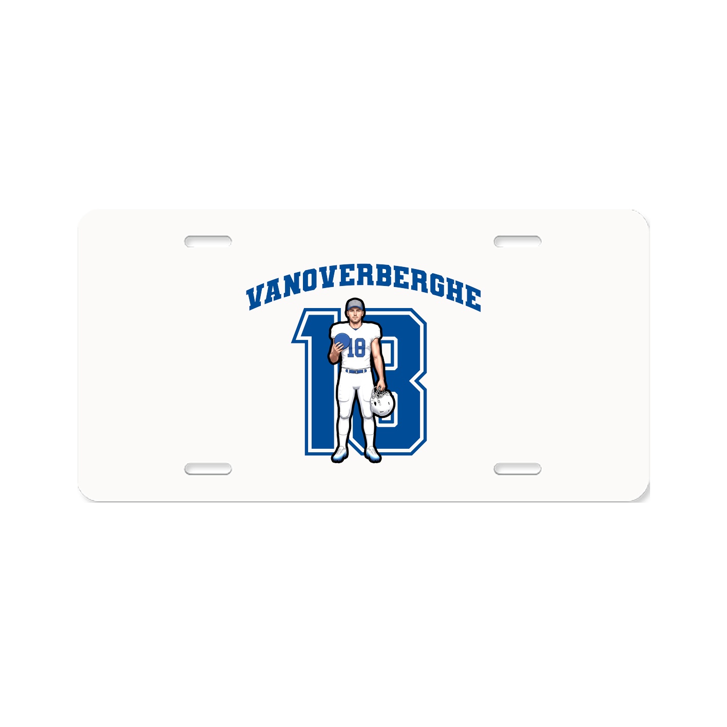 License Plate — Number in Classic