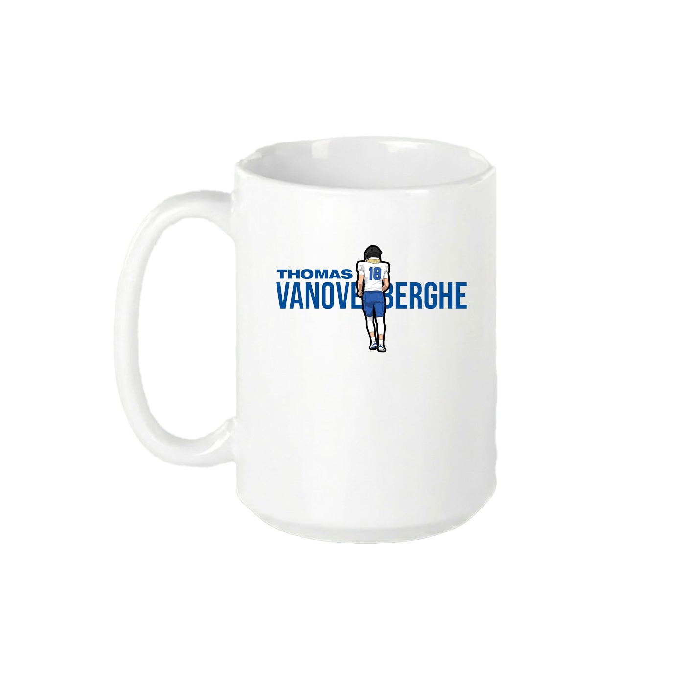 15oz Coffee Mug — Player Name in White