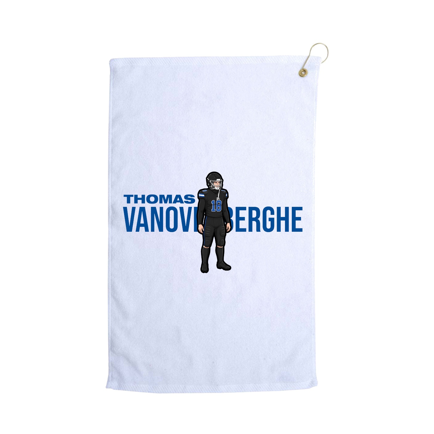 Golf Towel — Player Name in White