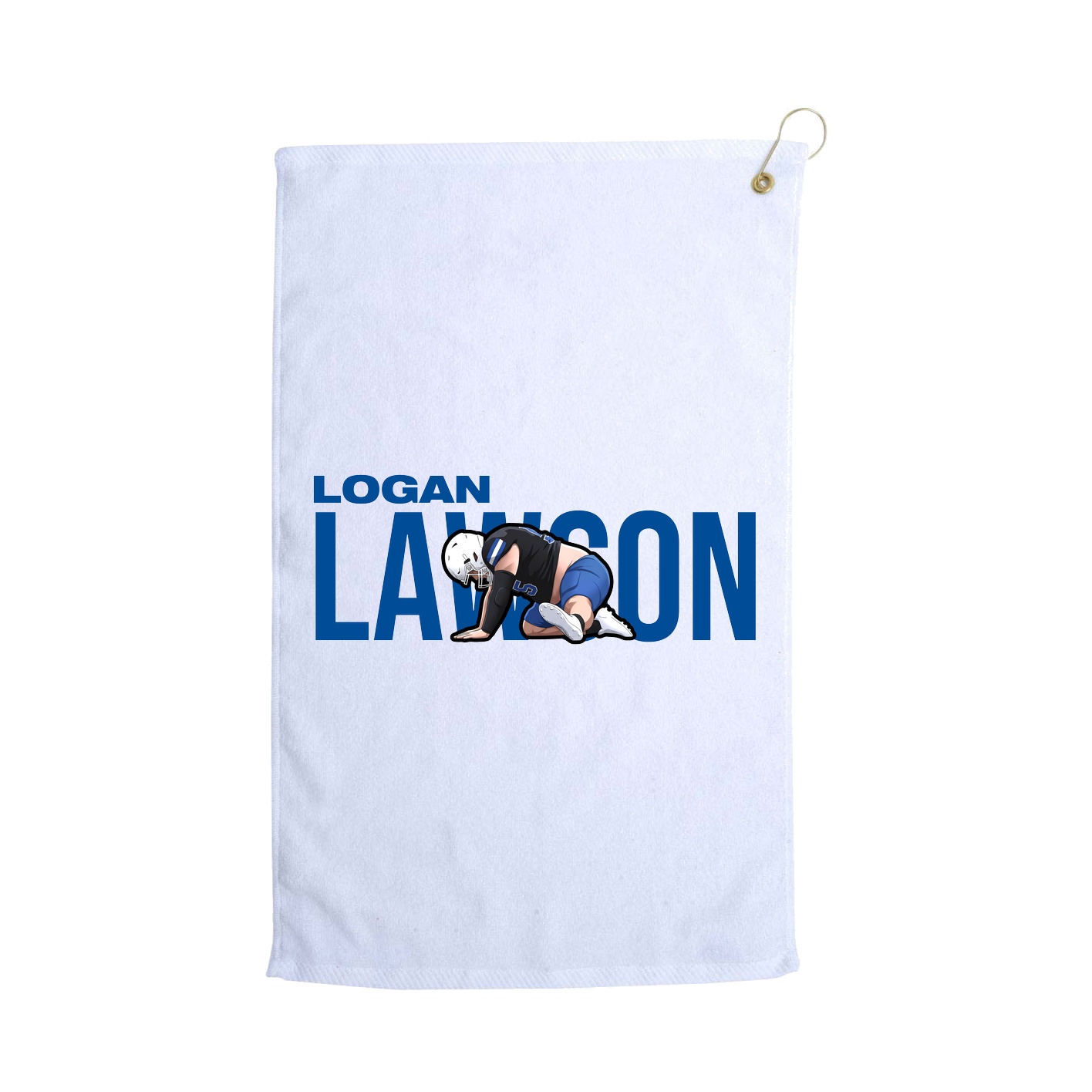 Golf Towel — Player Name in White