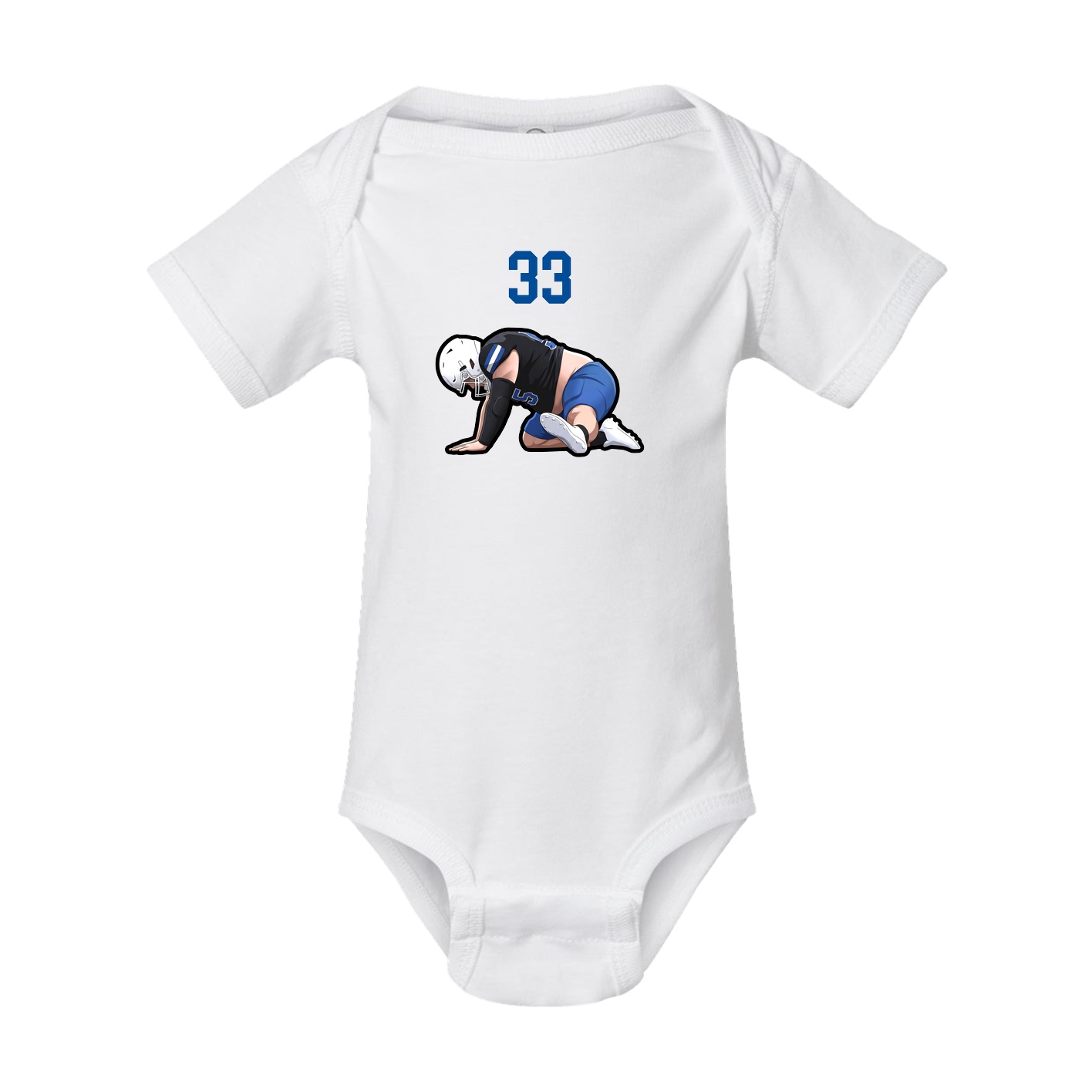 Baby Onesie — Number Top in White
