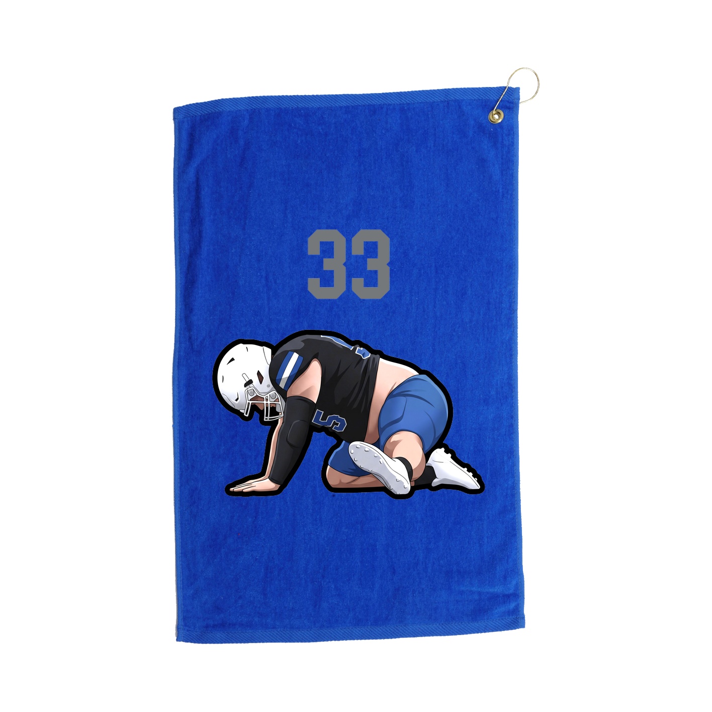 Golf Towel — Number Top in Royal