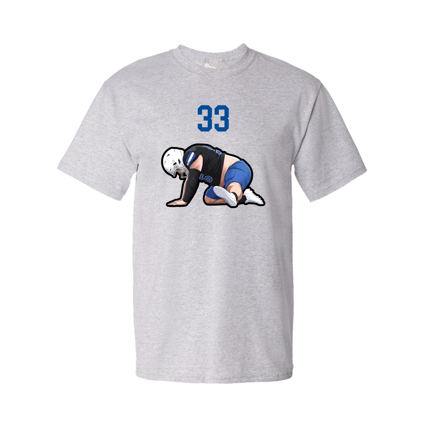 Youth Tee — Number Top in Grey