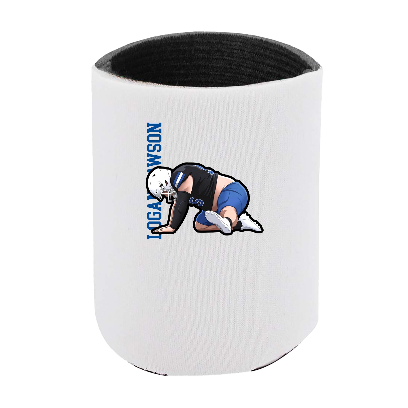 Can Holder — Name Vertical in White