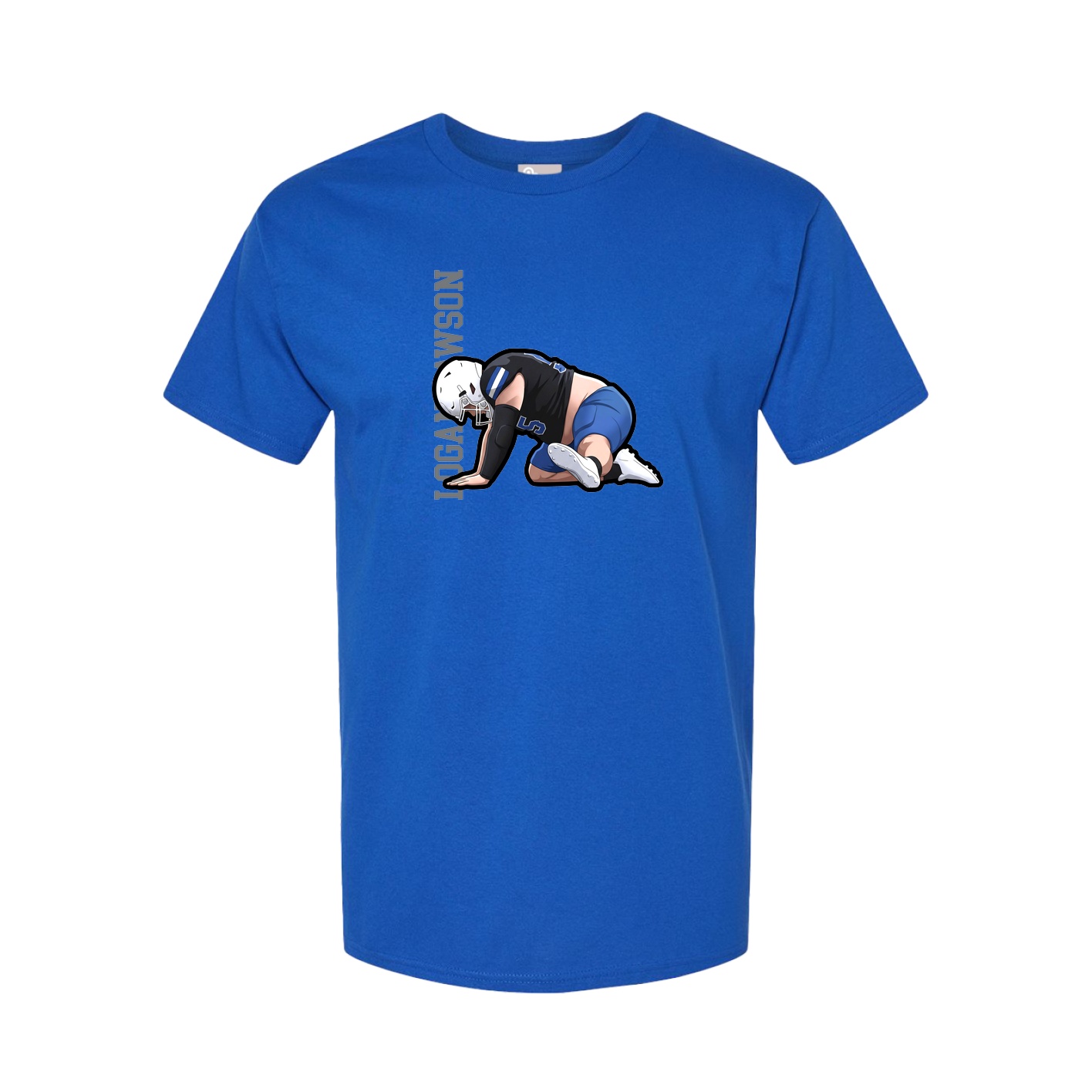 Tee — Name Vertical in Royal