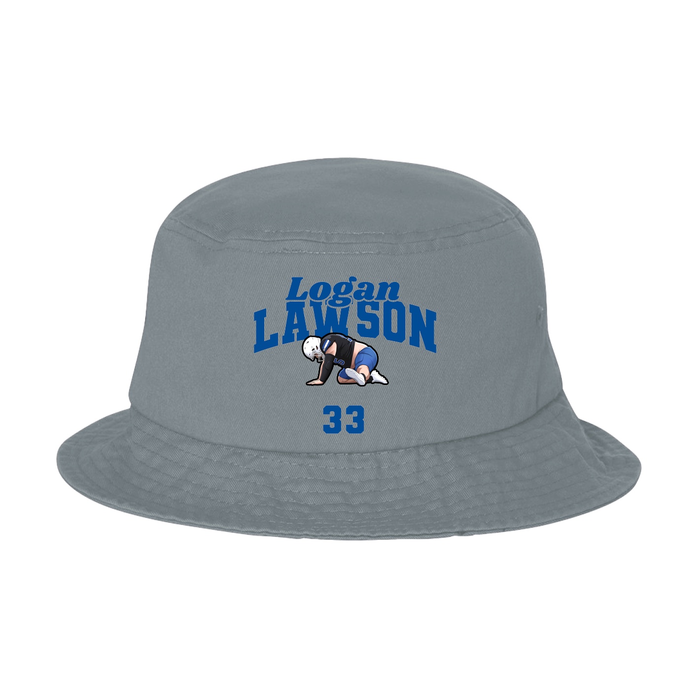 Bucket Cap — Signature Arch in Grey