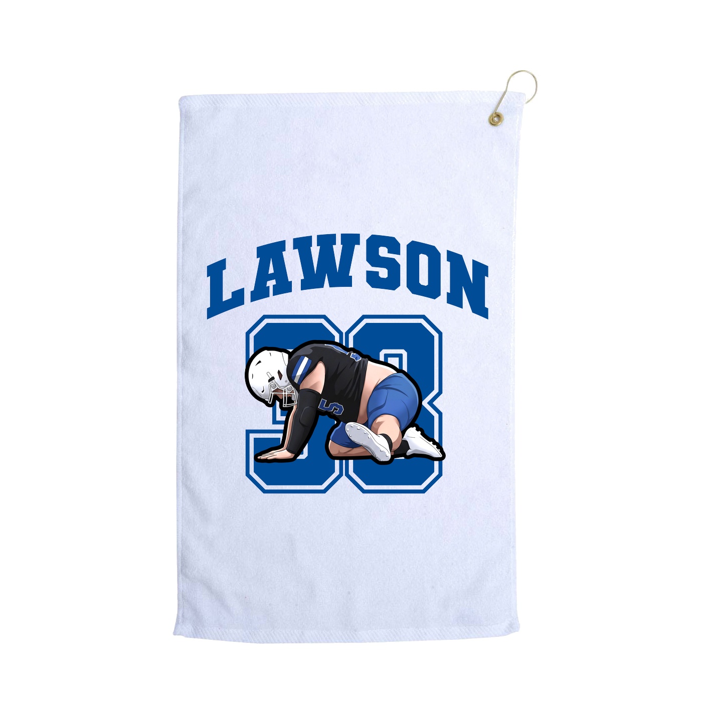 Golf Towel — Number in White