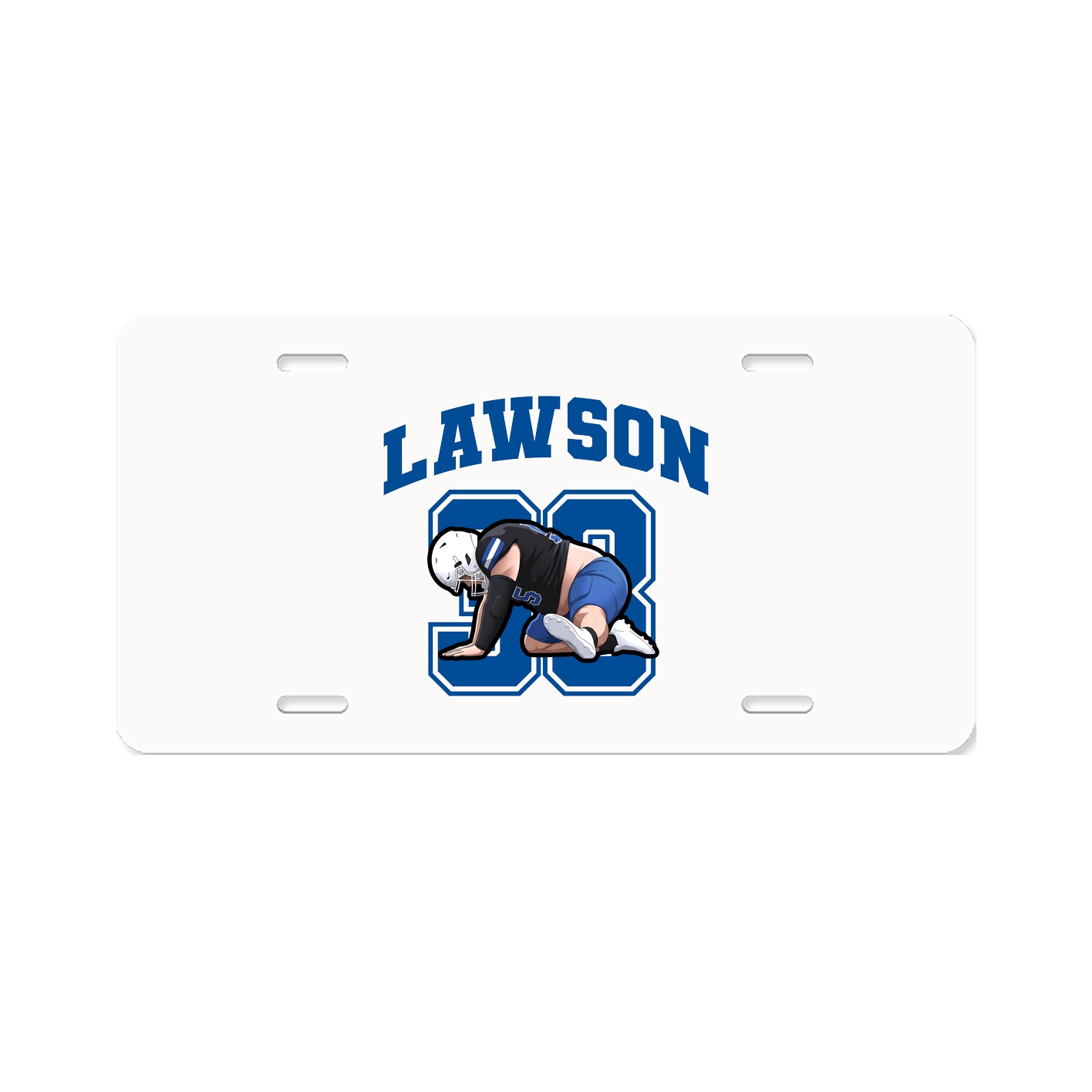 License Plate — Number in Classic