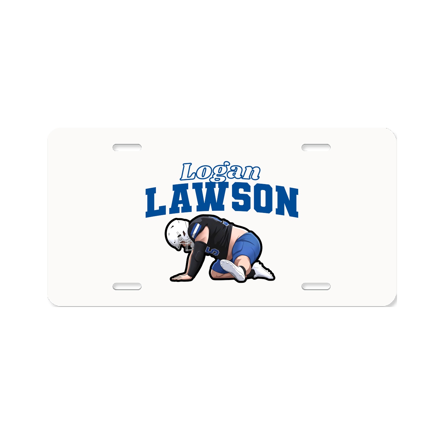 License Plate — Name Arch in Classic