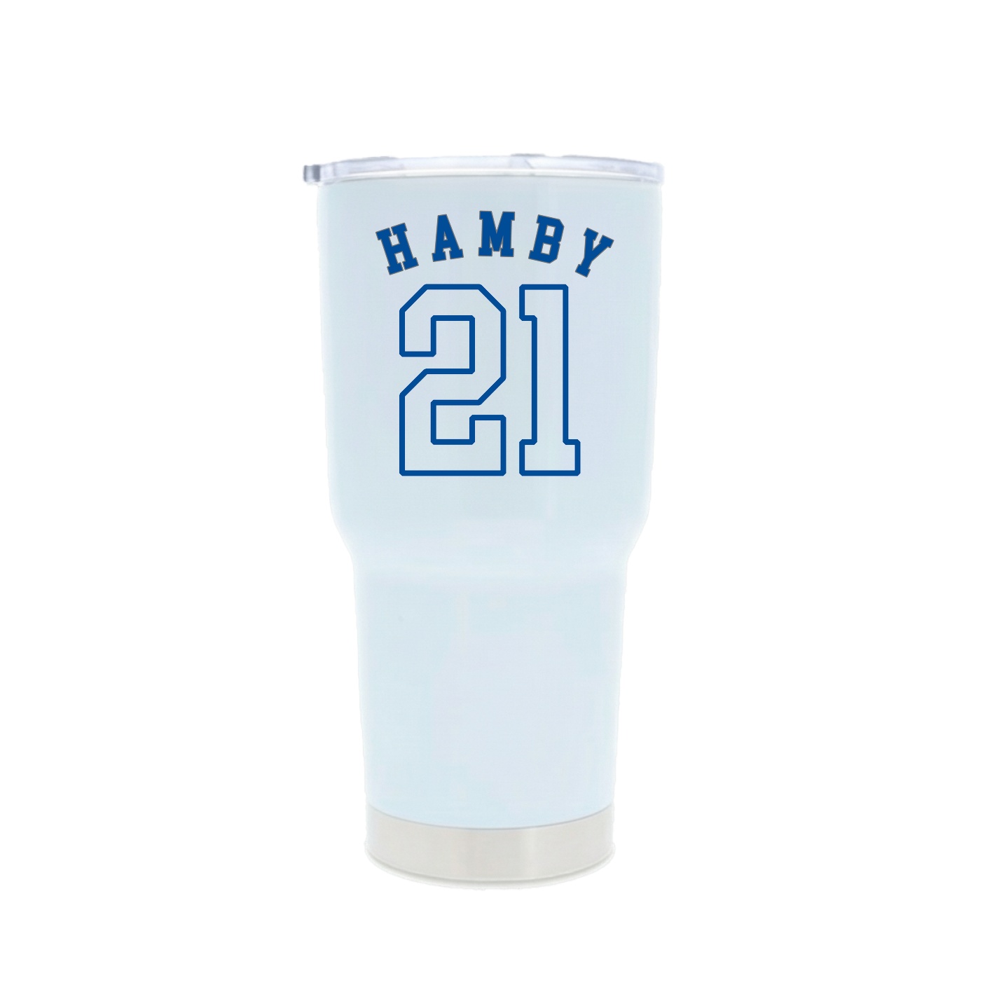 30oz Stainless Steel Tumbler — Shirsey Arch in White