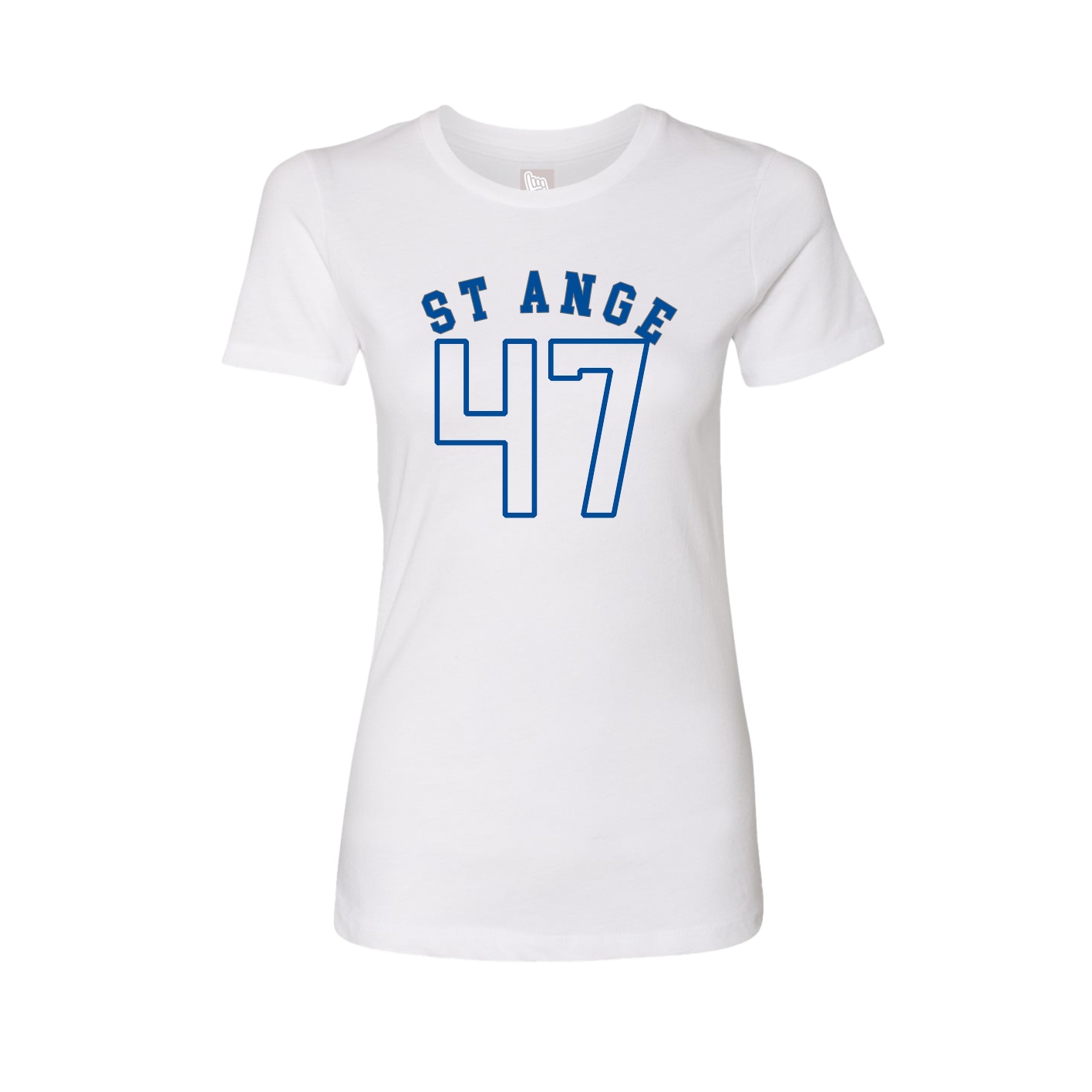Fitted Women's Tee — Shirsey Arch in White