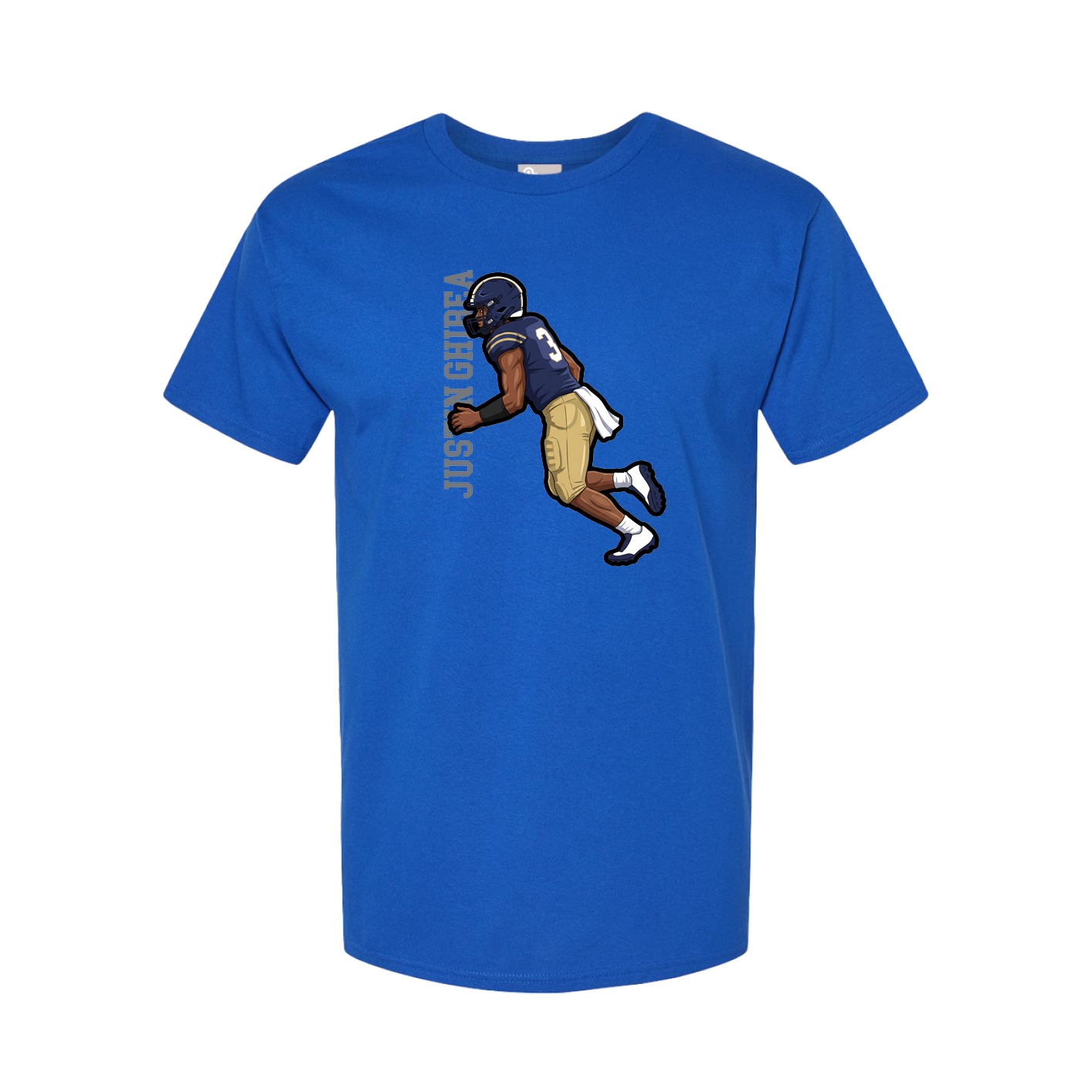 Tee — Name Vertical in Royal