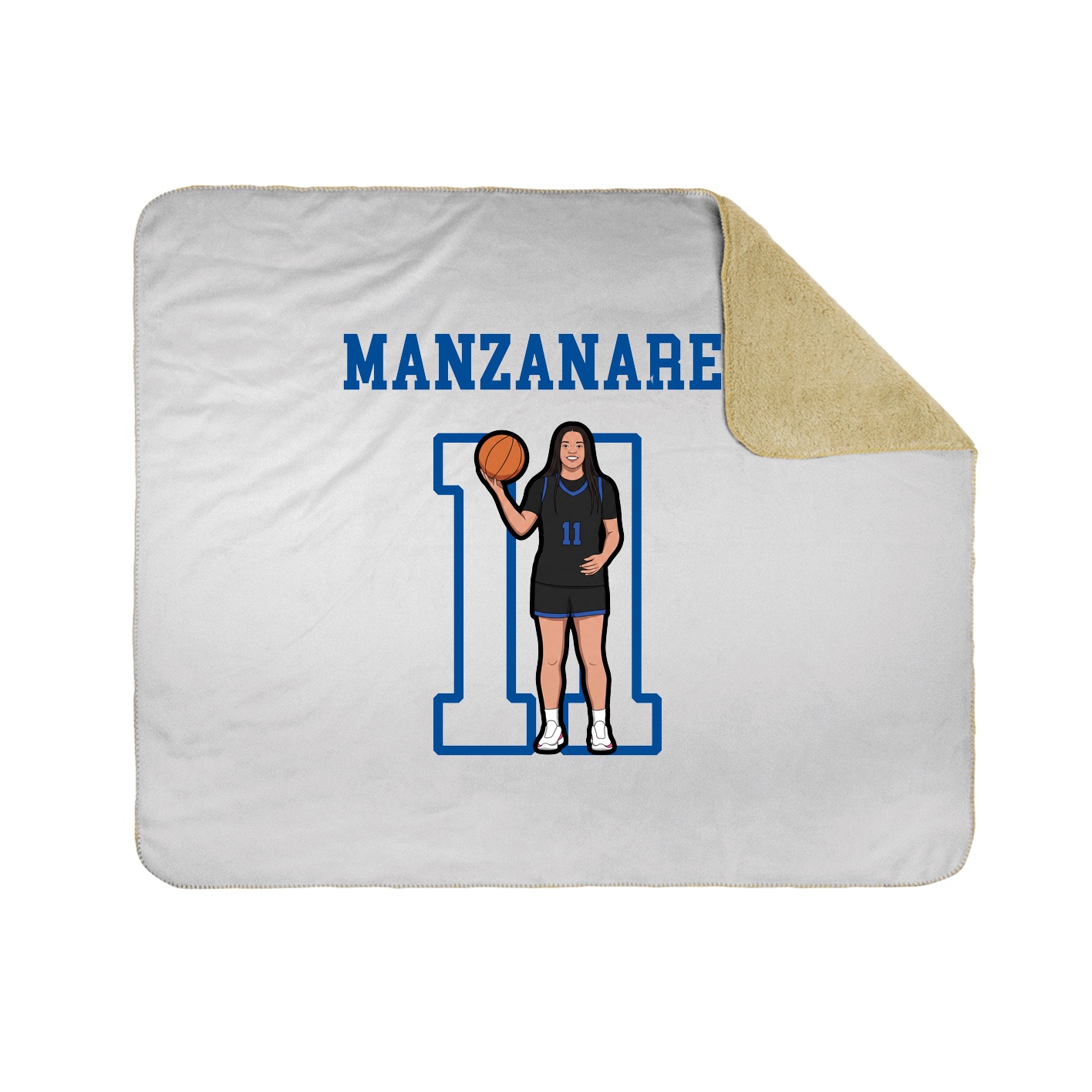 Throw Blanket — Shirsey in White