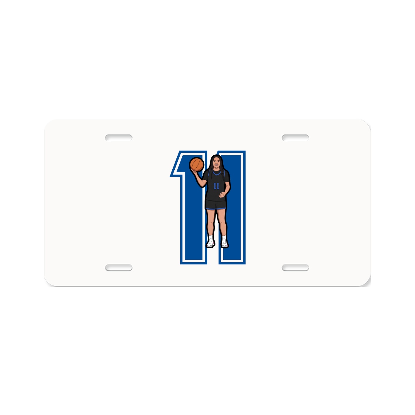 License Plate — Number in Classic