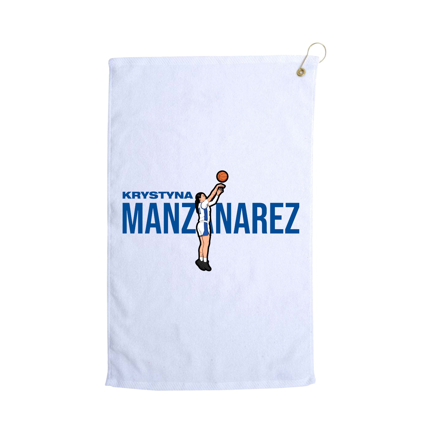 Golf Towel — Player Name in White