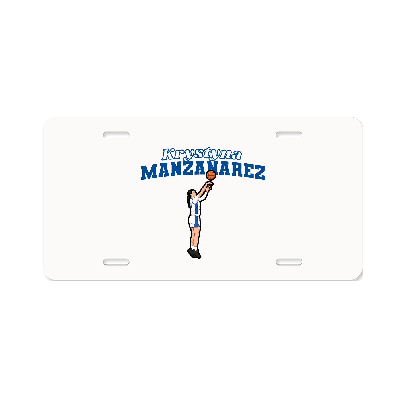 License Plate — Name Arch in Classic