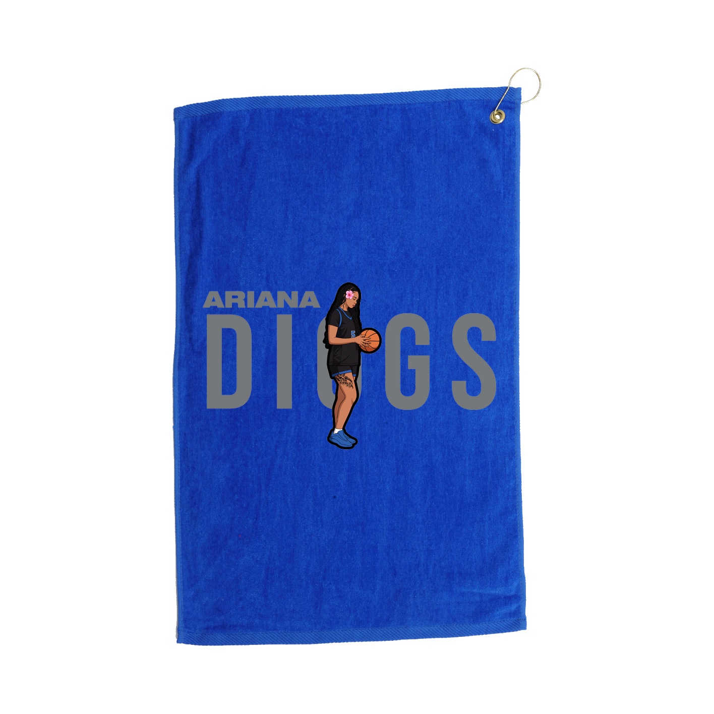 Golf Towel — Player Name in Royal