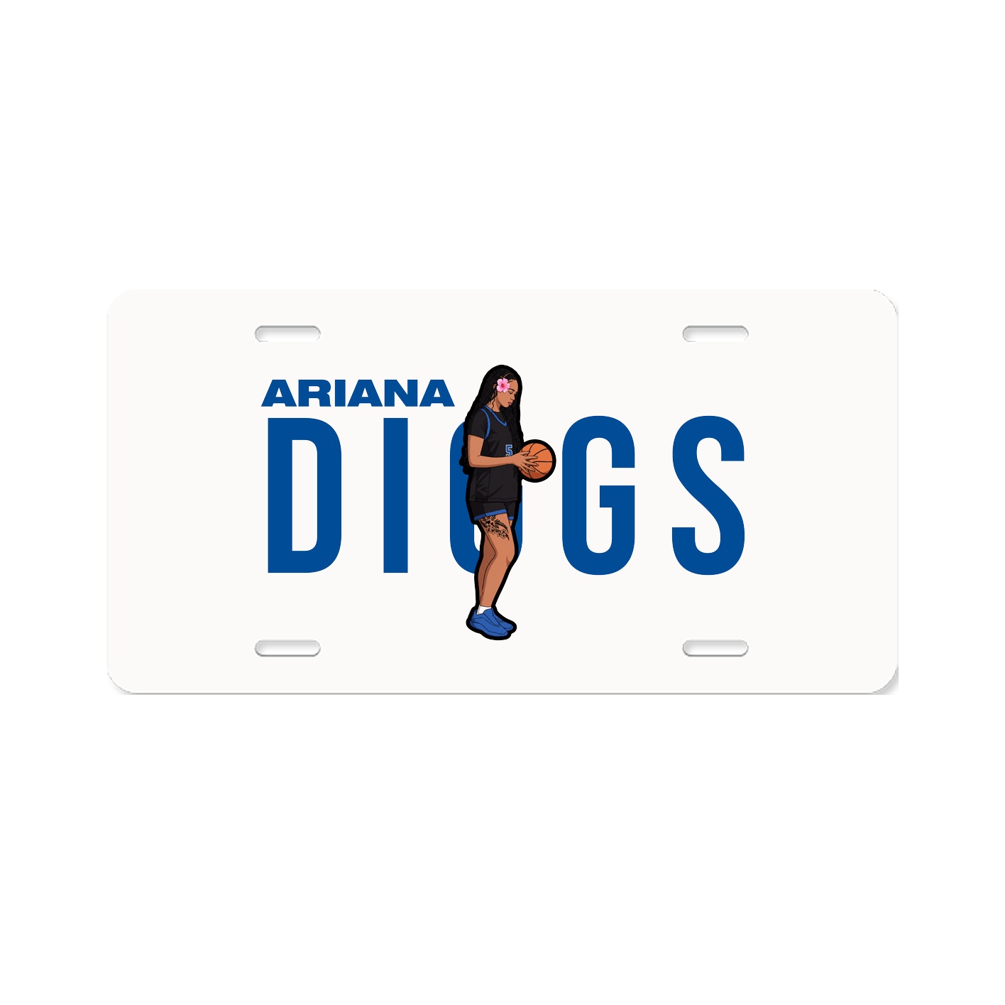 License Plate — Player Name in Classic