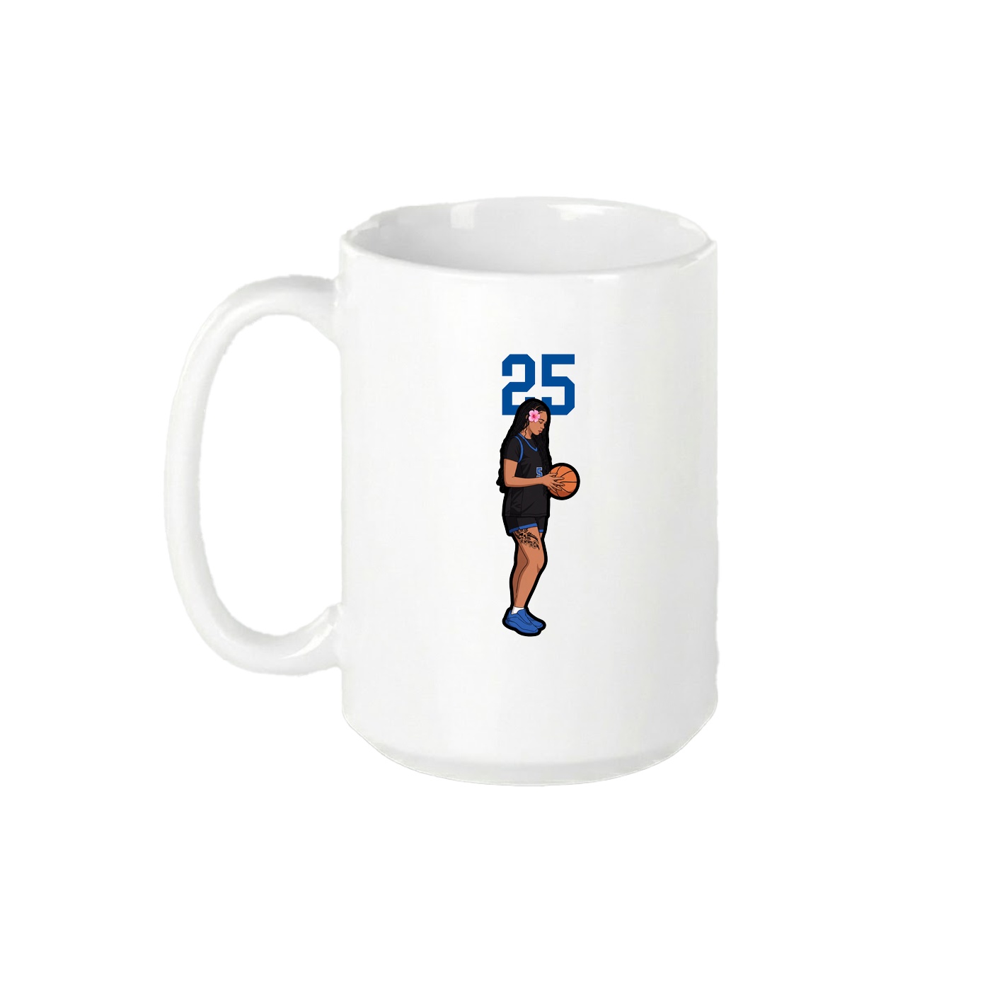 15oz Coffee Mug — Number Top in White