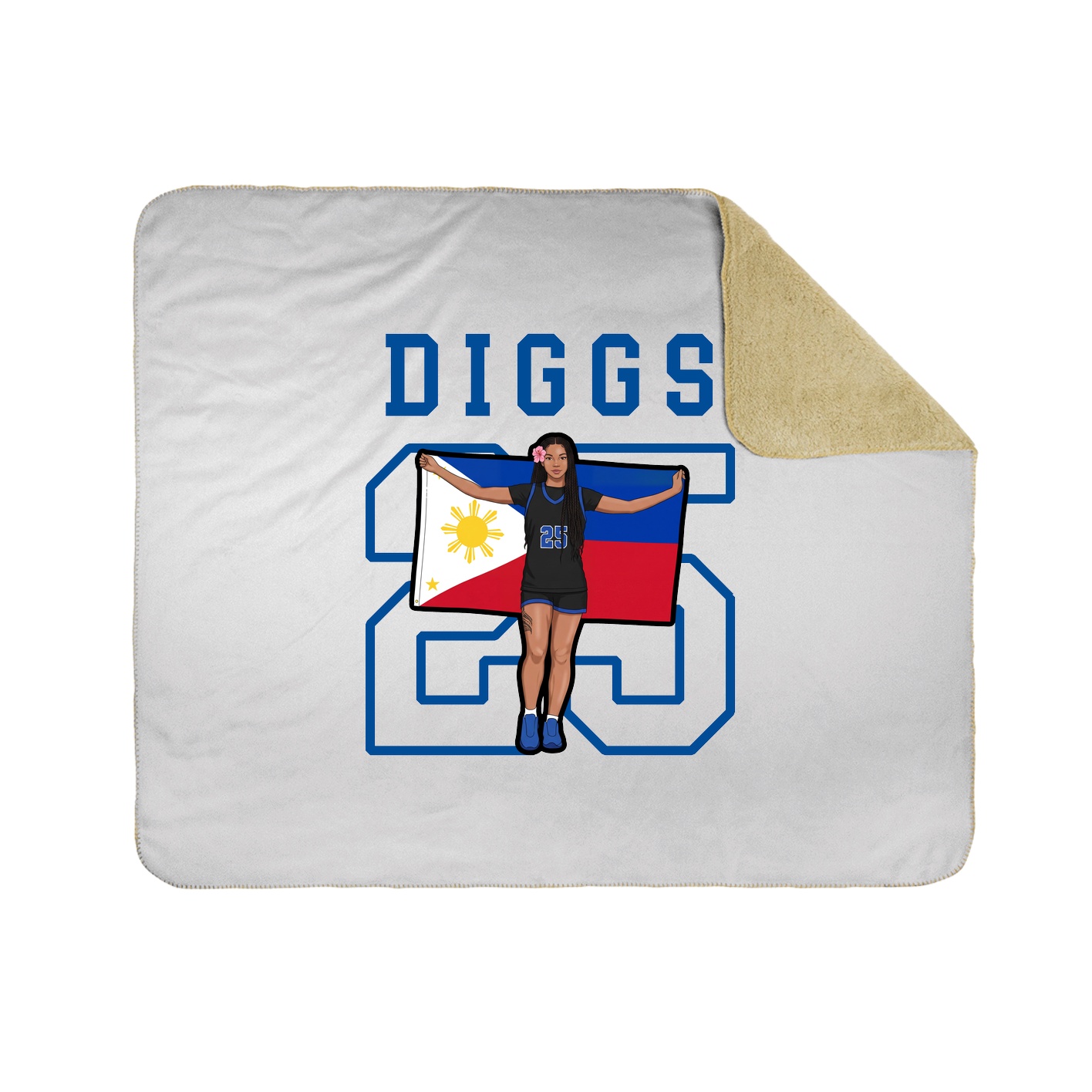 Throw Blanket — Shirsey in White