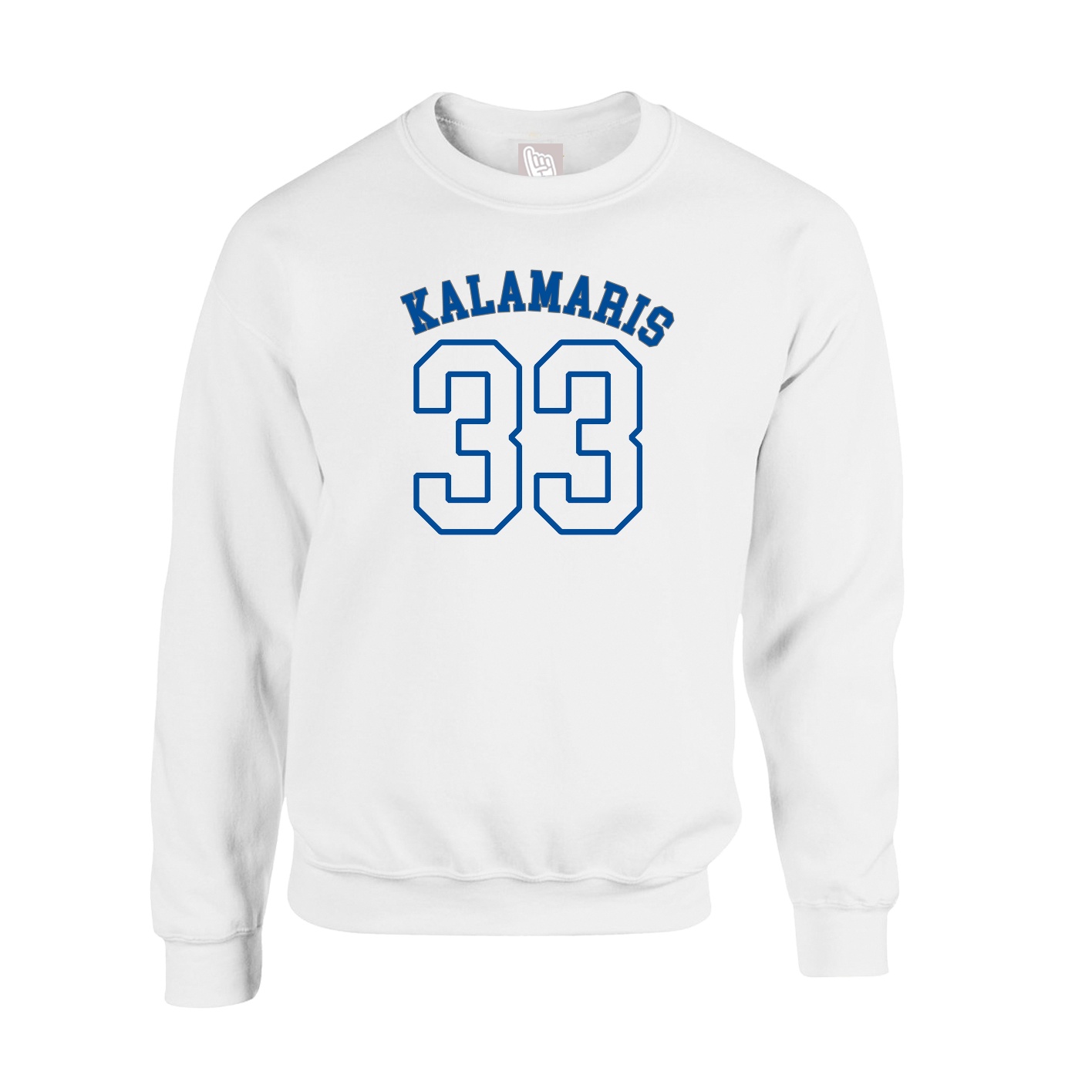 Fleece Crew — Shirsey Arch in White