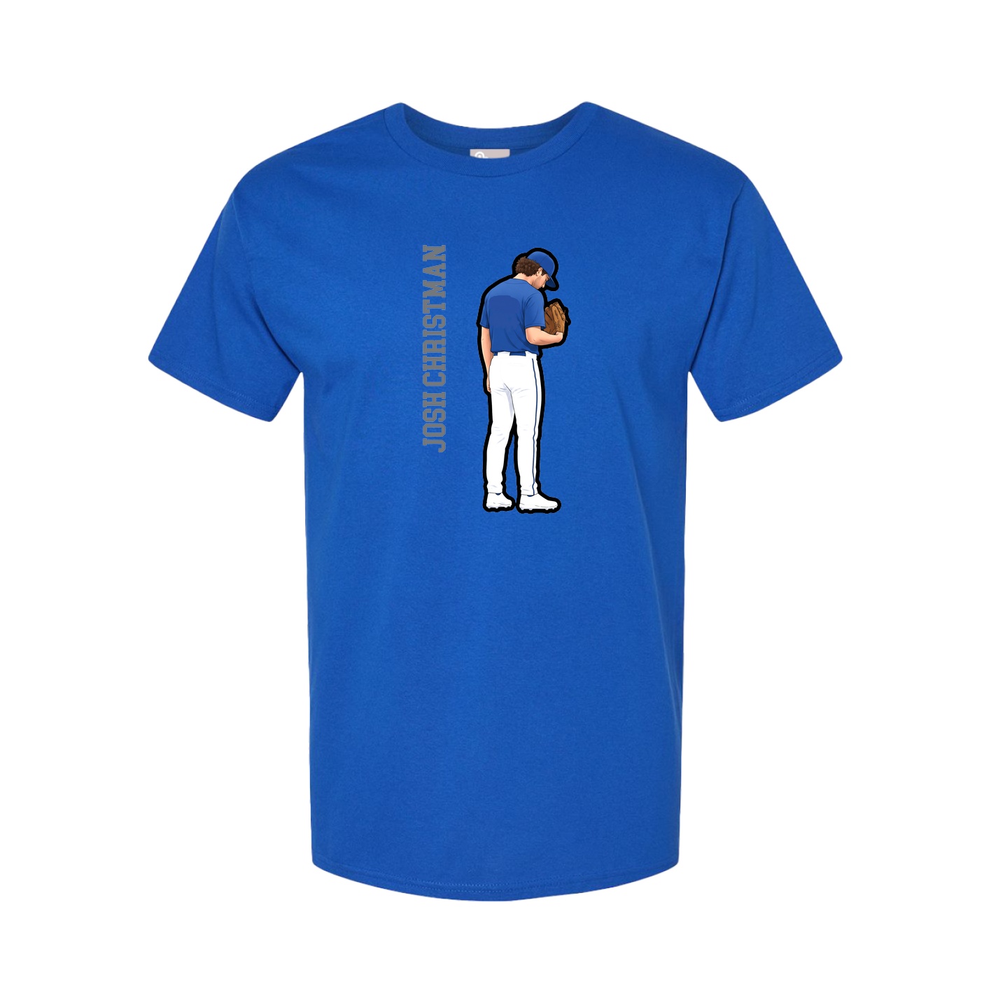 Tee — Name Vertical in Royal